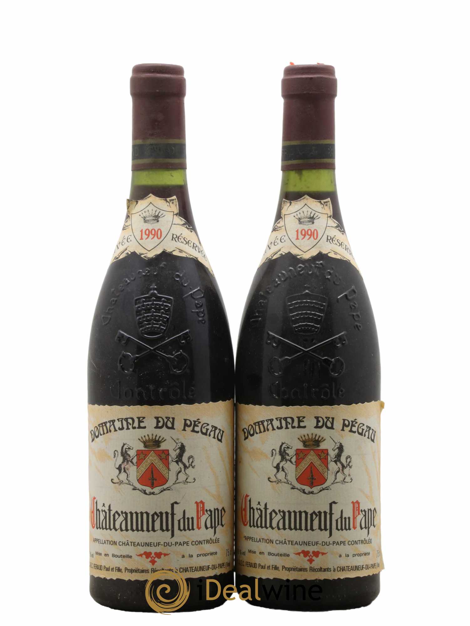 Châteauneuf-du-Pape Domaine du Pégau Cuvée Réservée Paul et Laurence Féraud 1990 - Lot de 2 bouteilles - 0