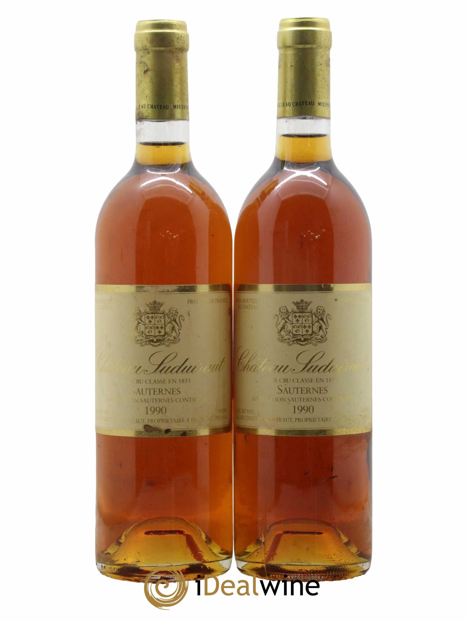 Château Suduiraut 1er Grand Cru Classé 1990 - Lotto di 2 bottiglie - 0