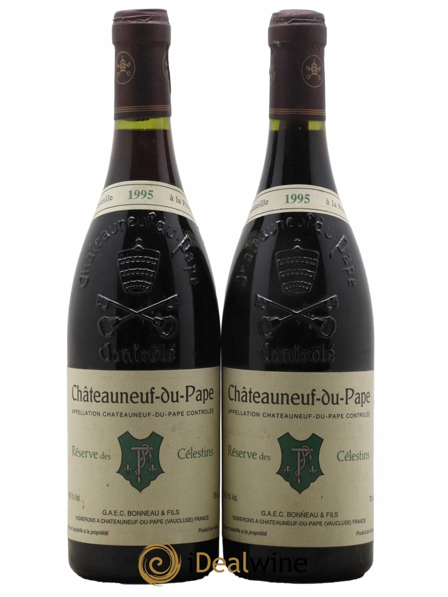 Châteauneuf-du-Pape Réserve des Célestins Henri Bonneau & Fils 1995 - Lot de 2 bouteilles - 0