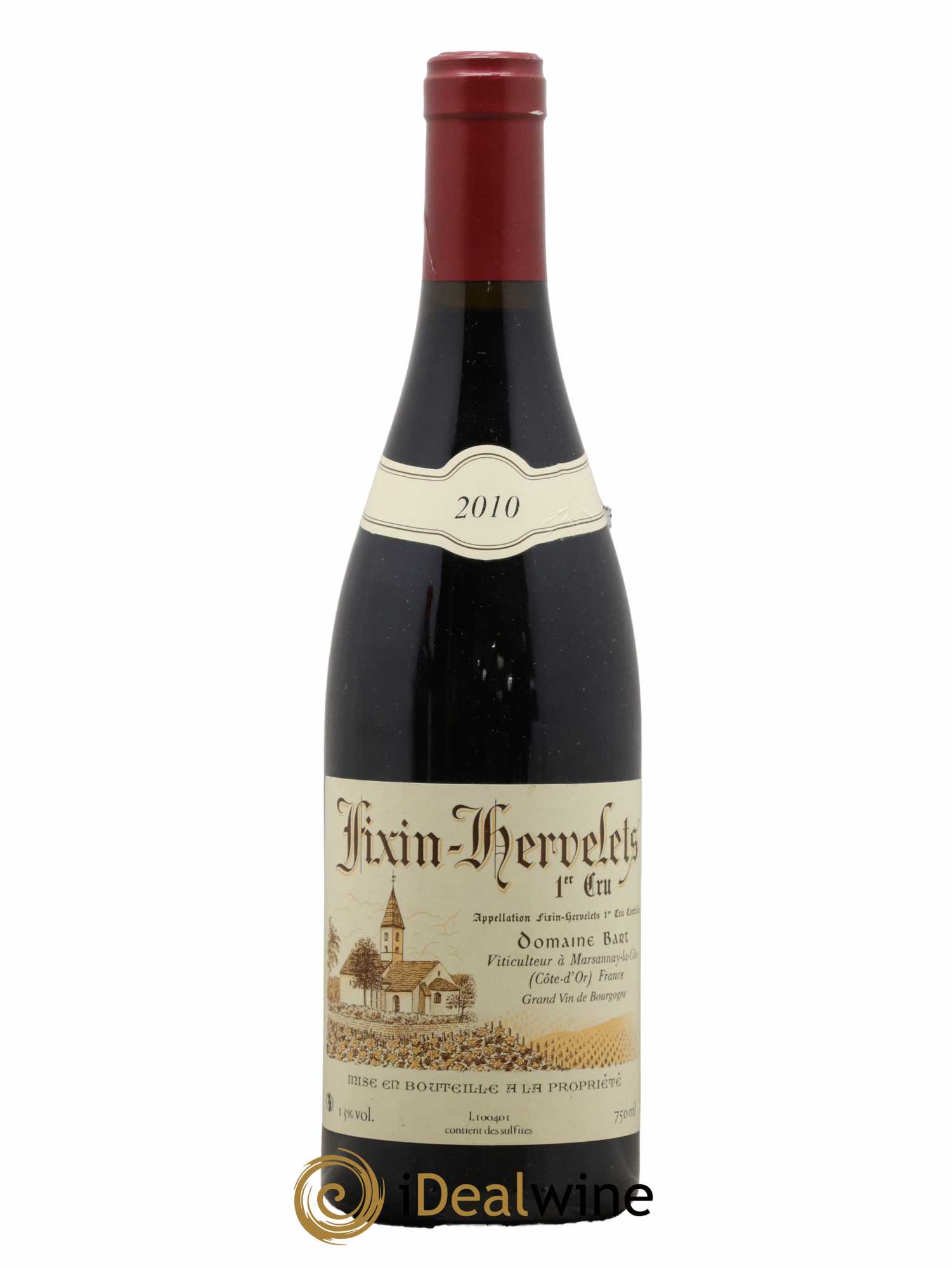 Fixin 1er Cru Hervelets Bart (Domaine) 2010 - Lot de 1 bouteille - 0
