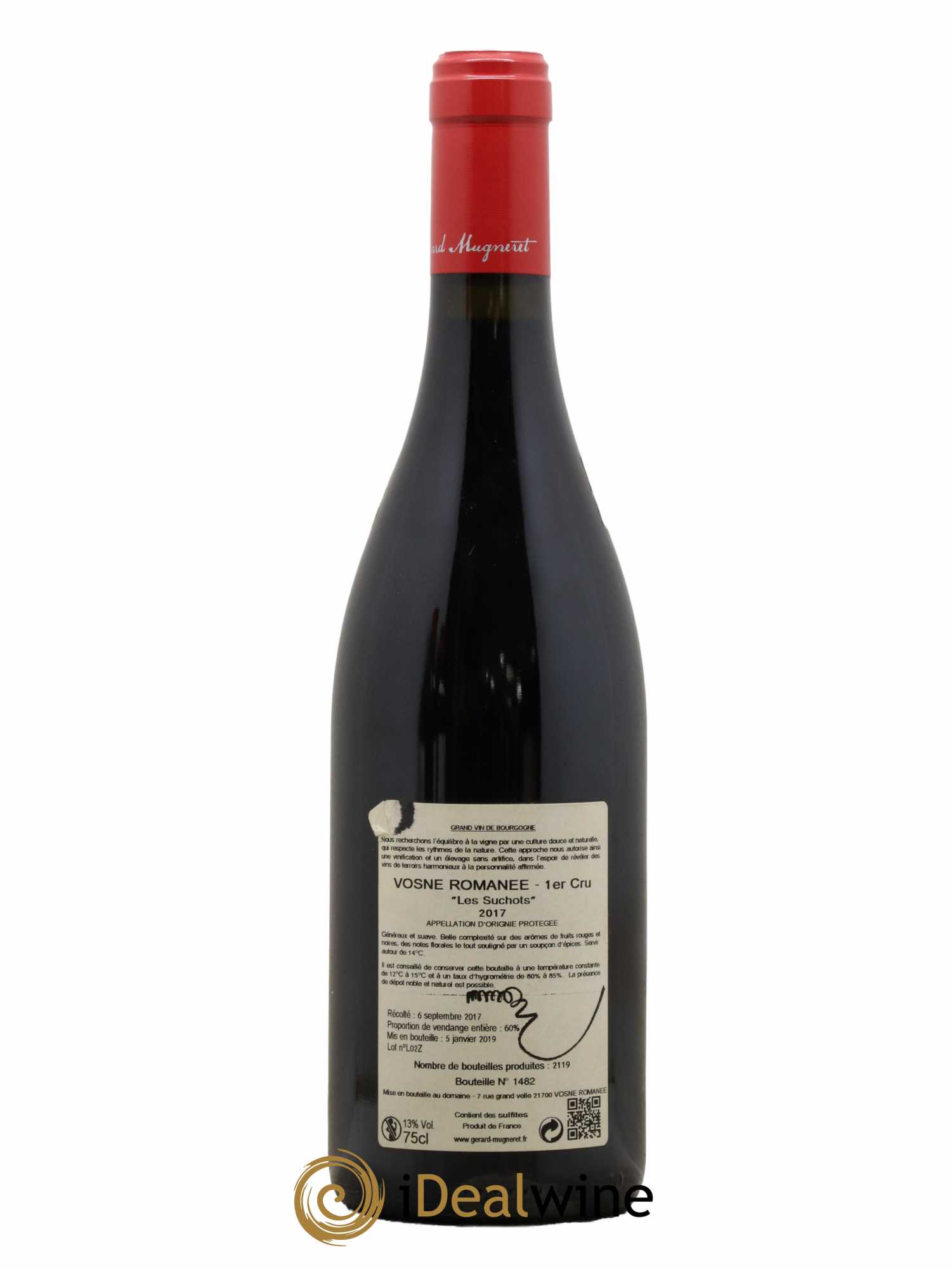 Vosne-Romanée 1er Cru Les Suchots Gérard Mugneret 2017 - Lot de 1 bouteille - 1
