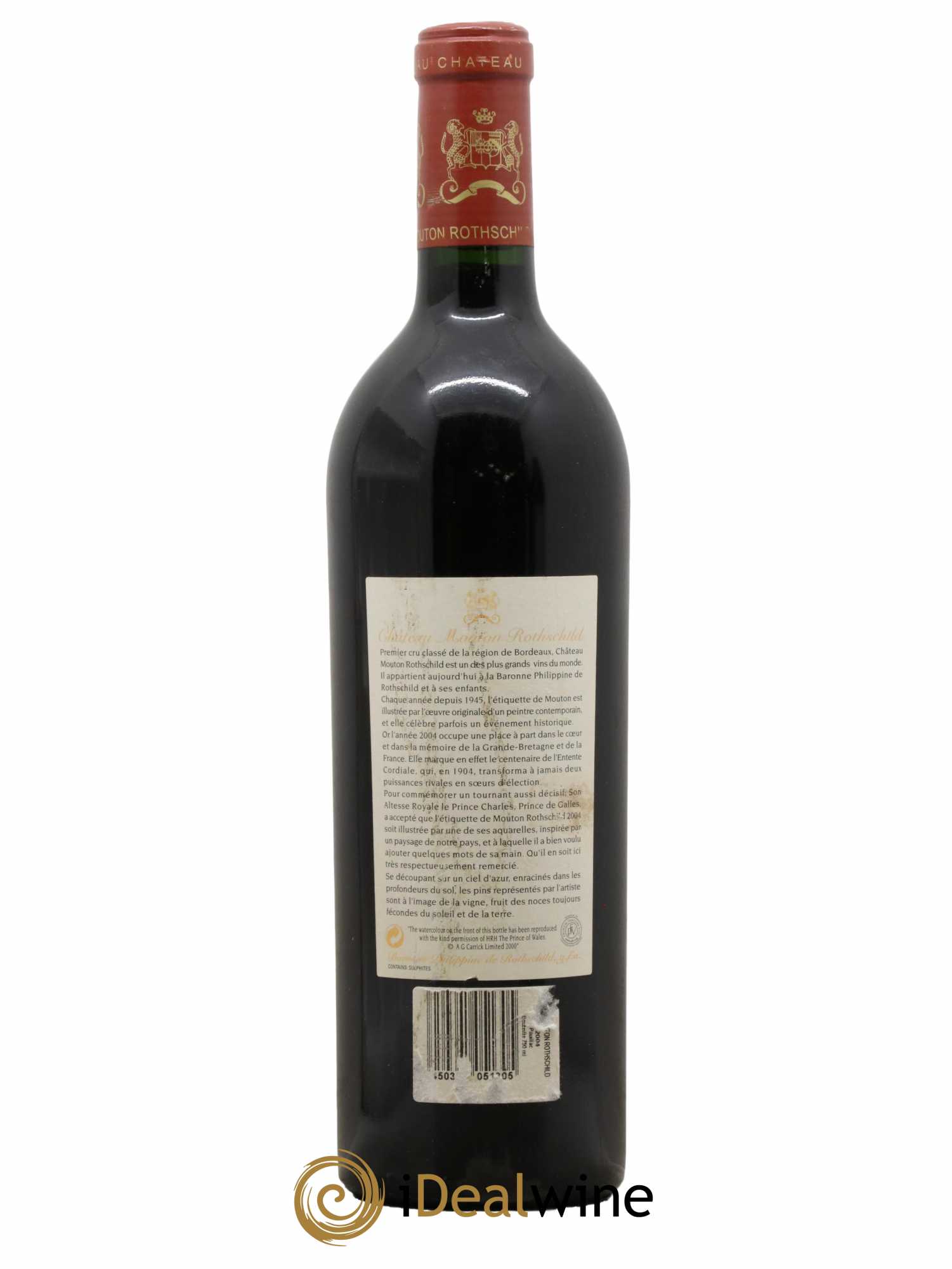 Château Mouton Rothschild 1er Grand Cru Classé 2004 - Lot de 1 bouteille - 1