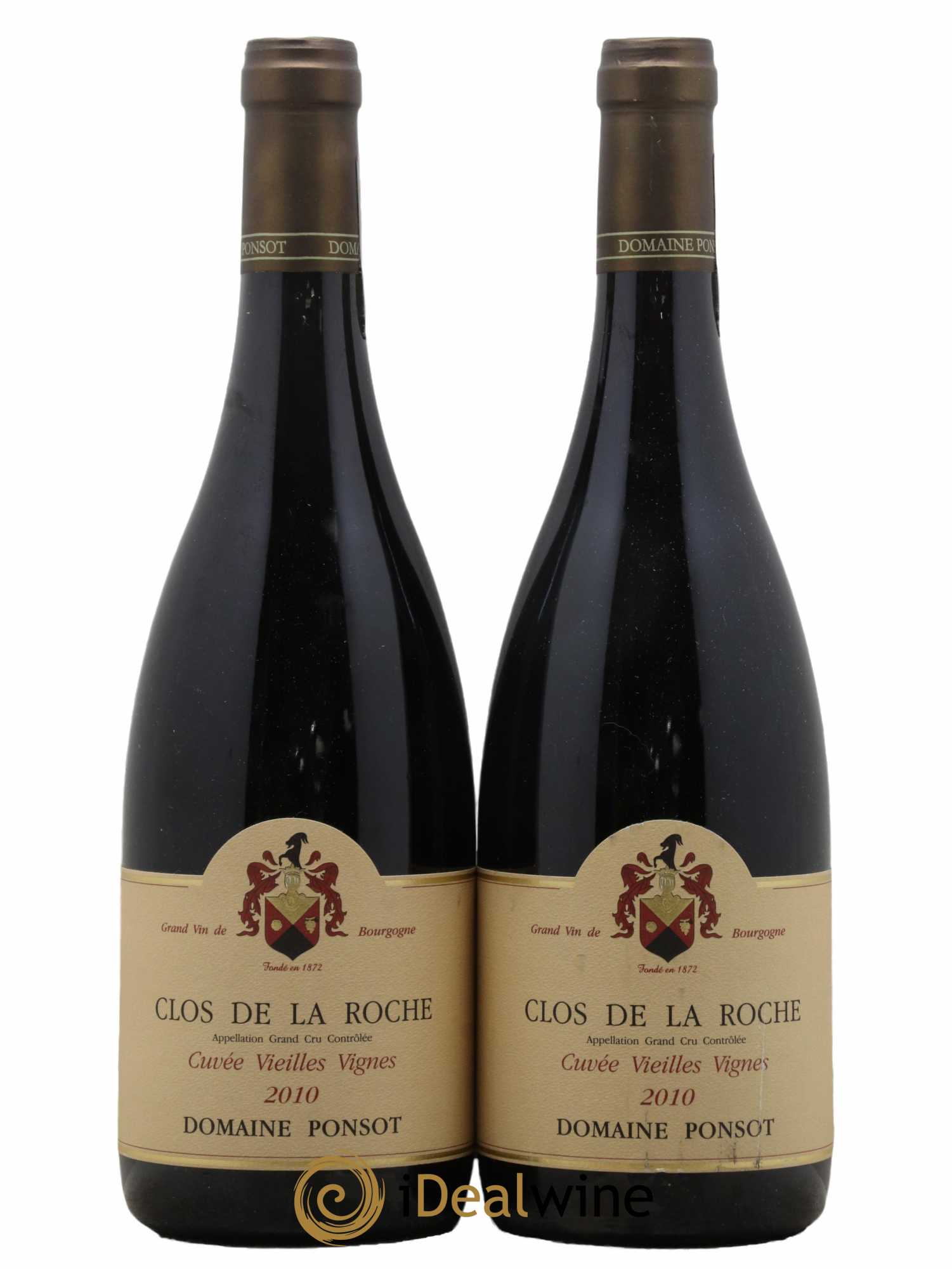 Clos de la Roche Grand Cru Vieilles Vignes Ponsot (Domaine) 2010 - Lot de 2 bouteilles - 0
