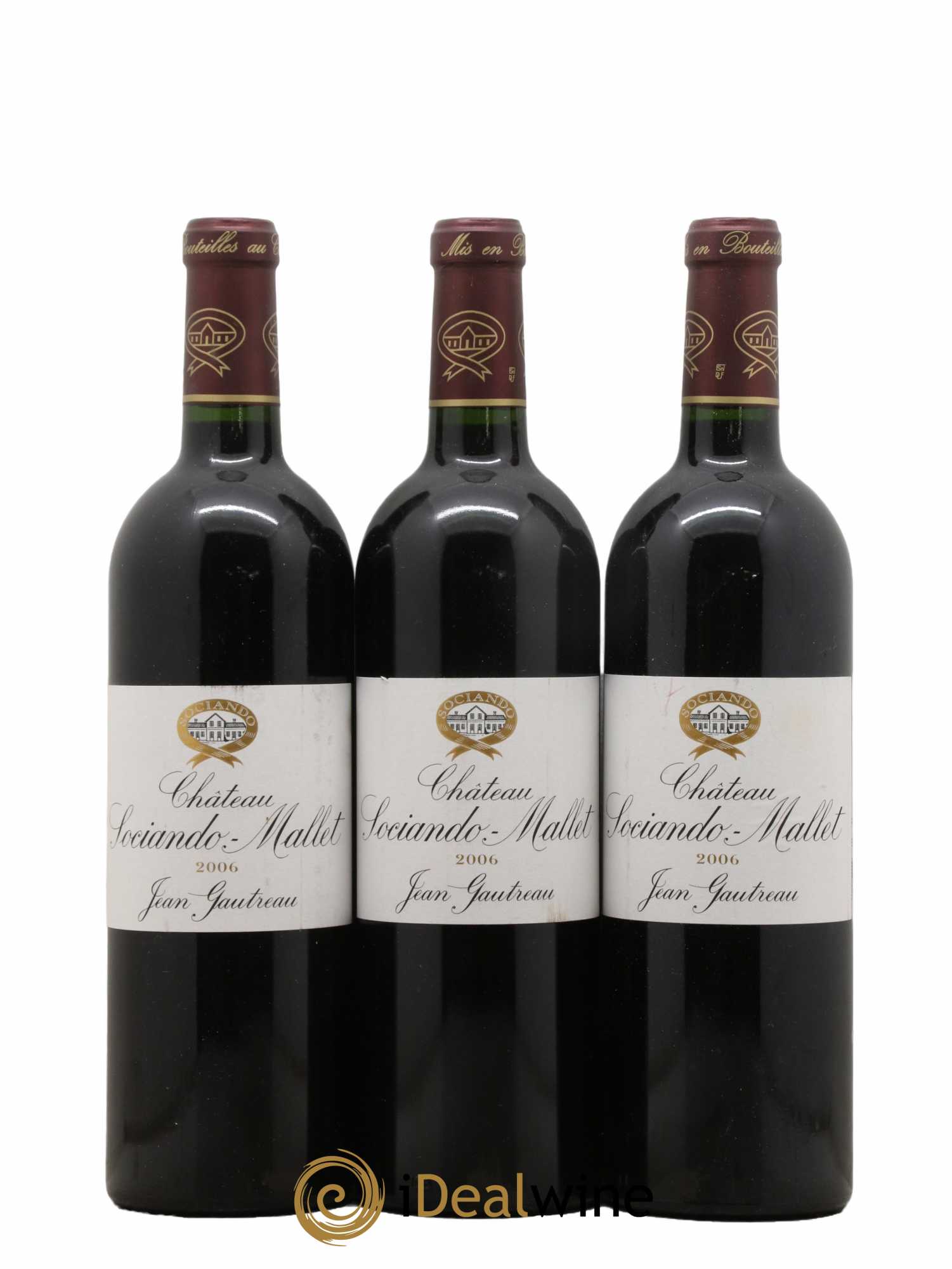 Château Sociando Mallet 2006 - Lot de 6 bouteilles - 1