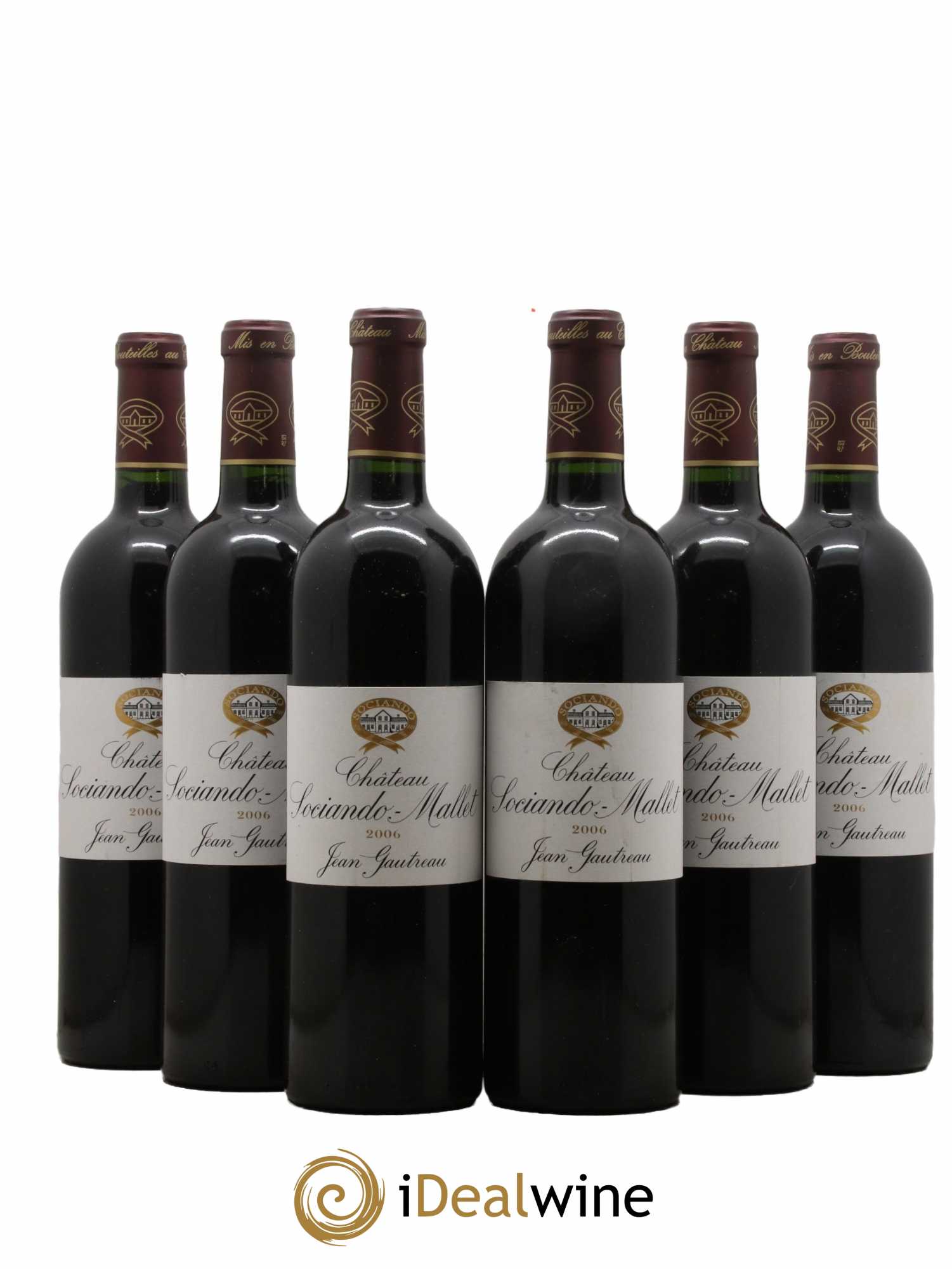 Château Sociando Mallet 2006 - Lot de 6 bouteilles - 0