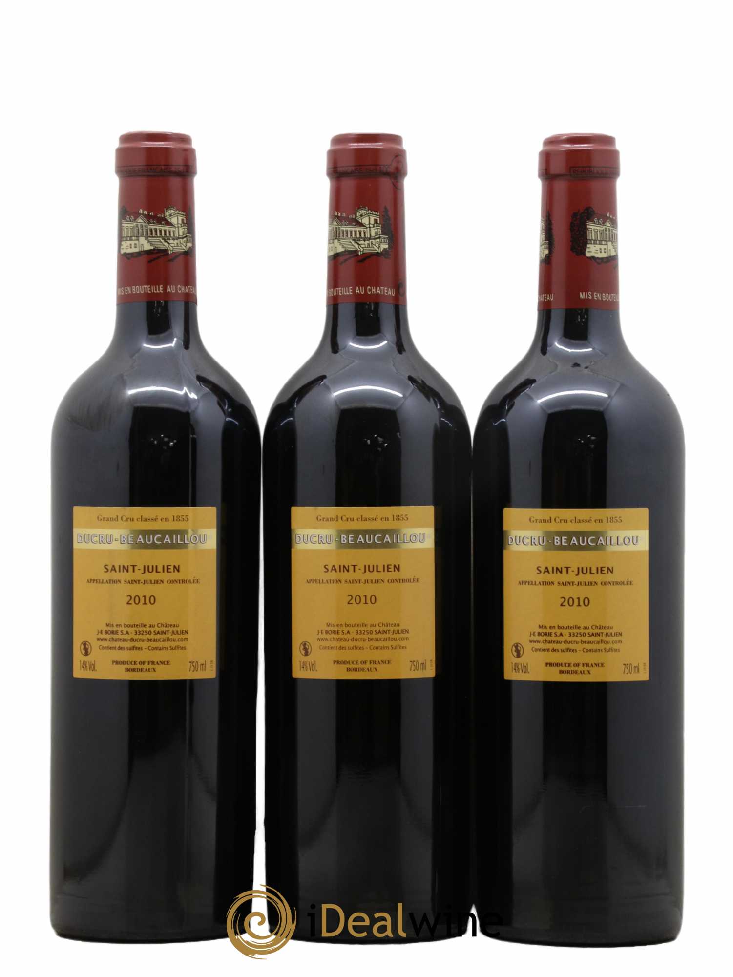 Château Ducru Beaucaillou 2ème Grand Cru Classé 2010 - Lot de 3 bouteilles - 1