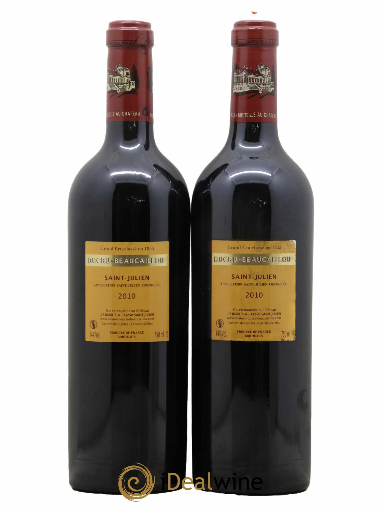 Château Ducru Beaucaillou 2ème Grand Cru Classé 2010 - Lot de 2 bouteilles - 1