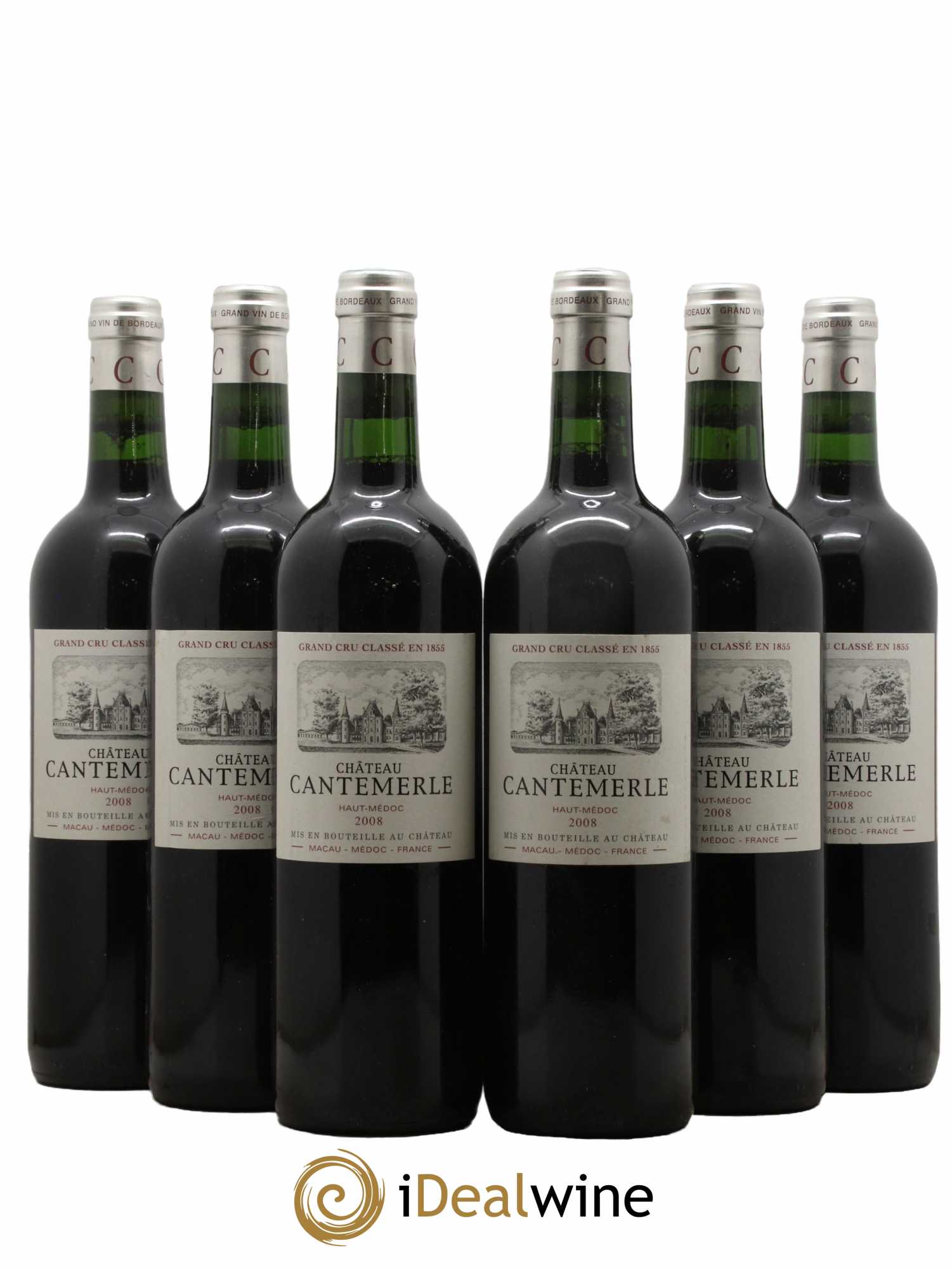 Château Cantemerle 5ème Grand Cru Classé 2008 - Lot de 6 bouteilles - 0