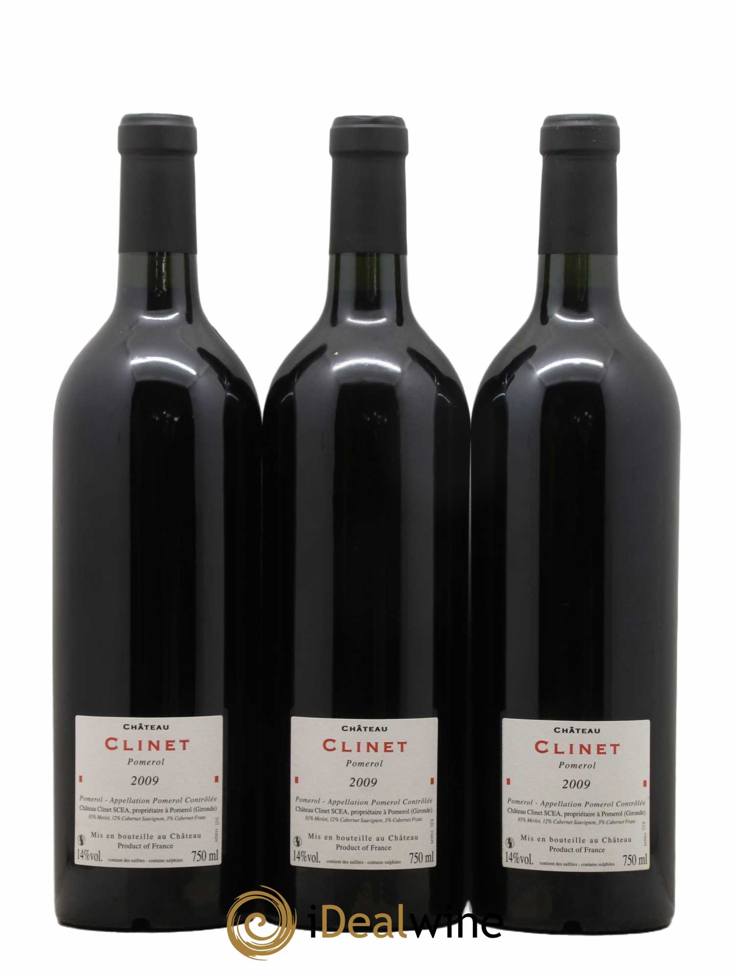 Château Clinet 2009 - Lot de 3 bouteilles - 1