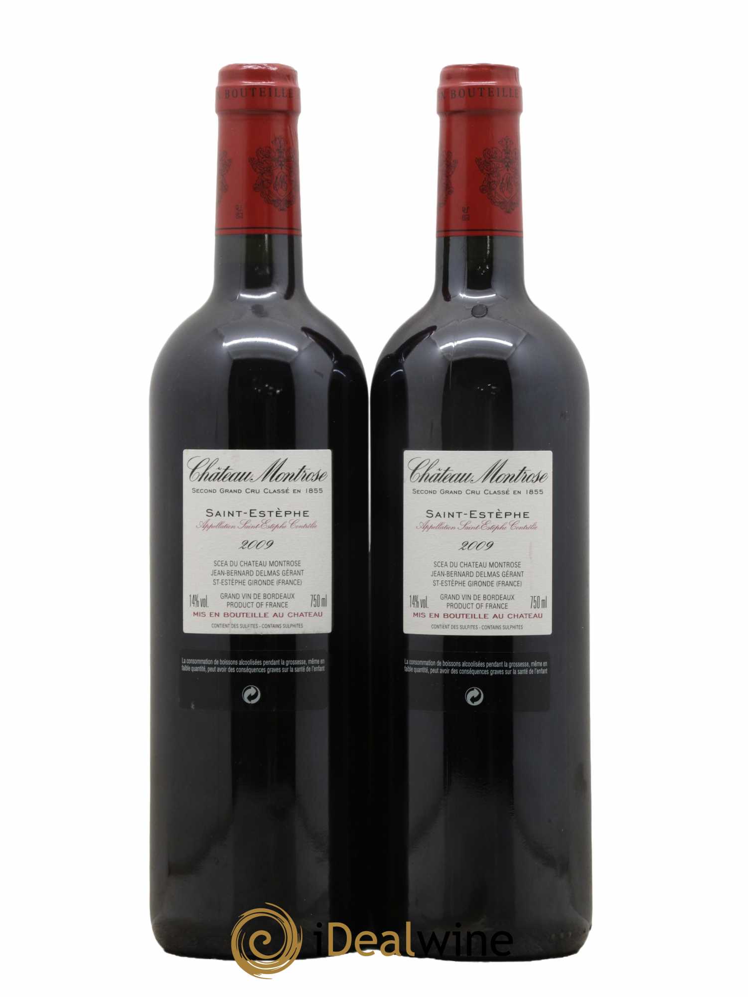 Château Montrose 2ème Grand Cru Classé 2009 - Lot de 2 bouteilles - 1