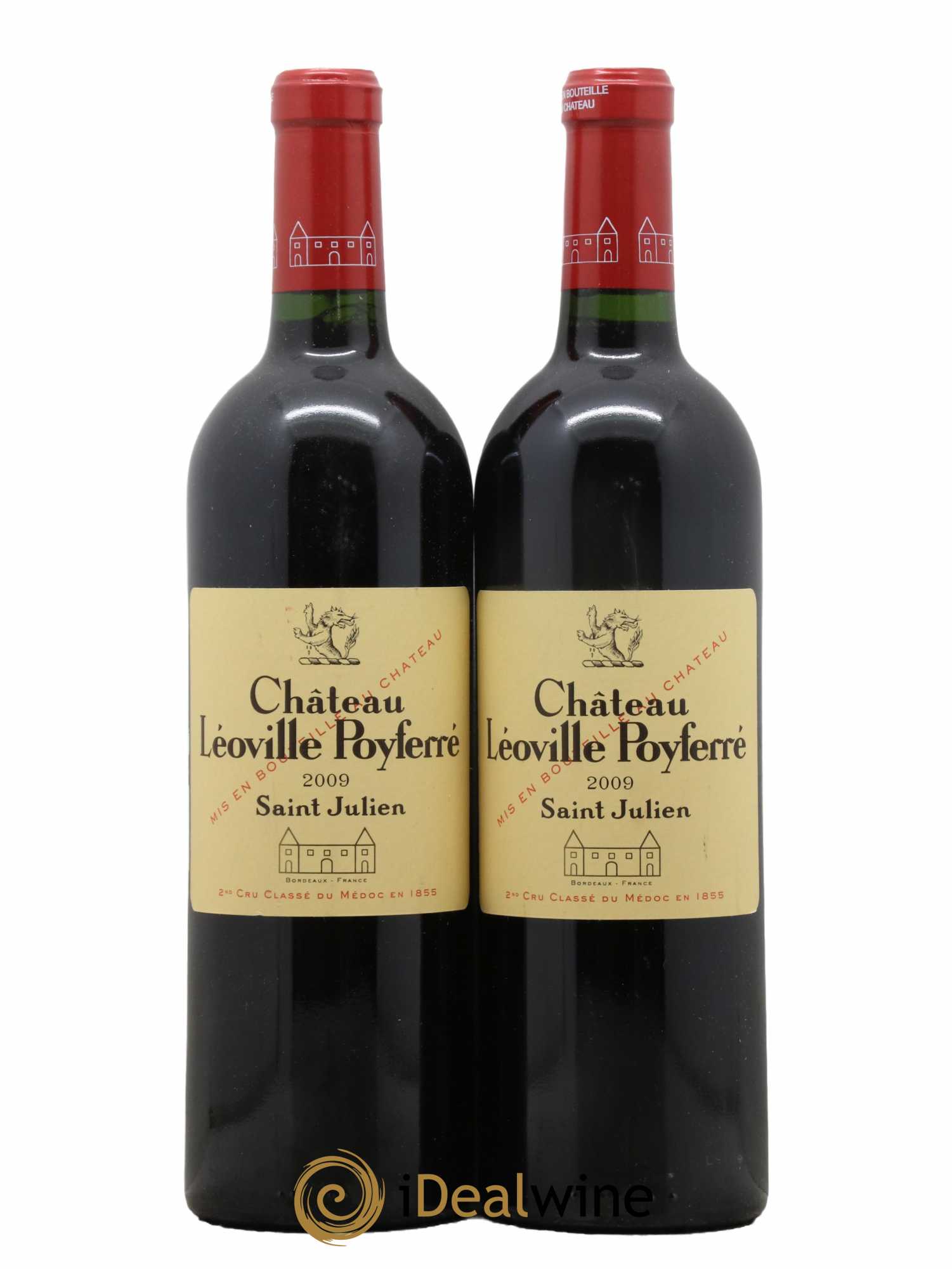 Château Léoville Poyferré 2ème Grand Cru Classé 2009 - Lot de 2 bouteilles - 0