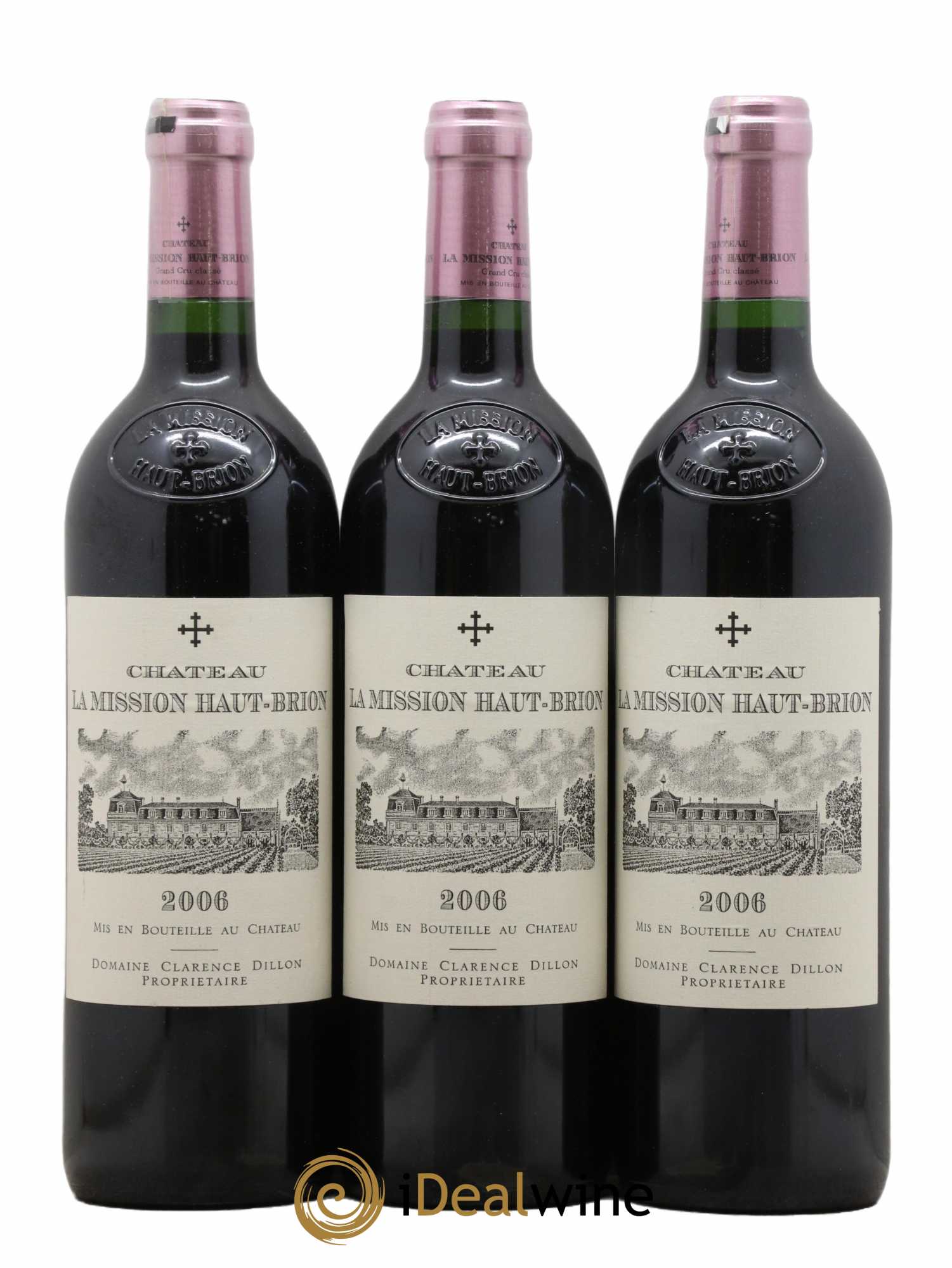 Château la Mission Haut-Brion Cru Classé de Graves 2006 - Lot de 3 bouteilles - 0