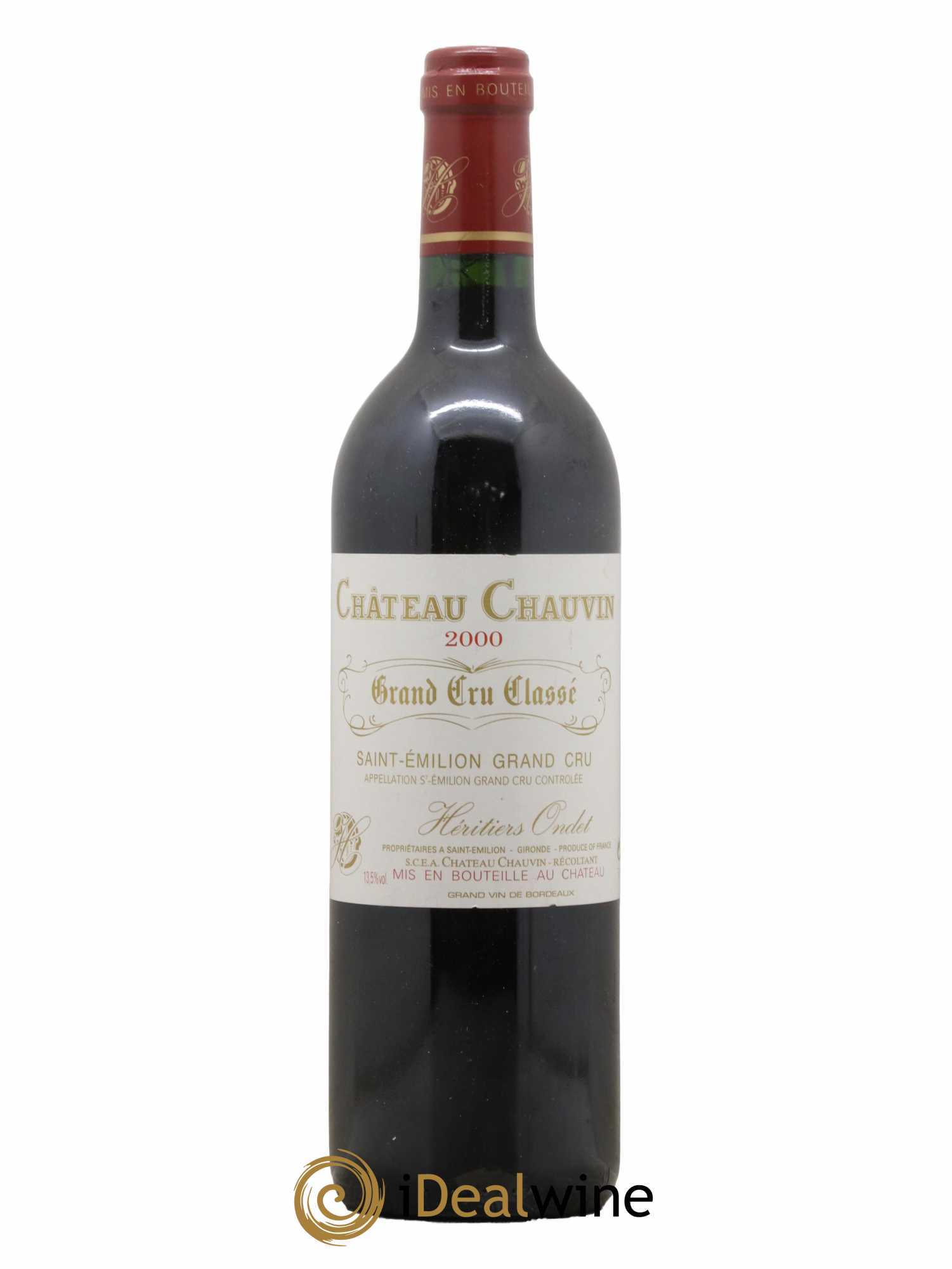 Château Chauvin Grand Cru Classé 2000 - Lot de 1 bouteille - 0
