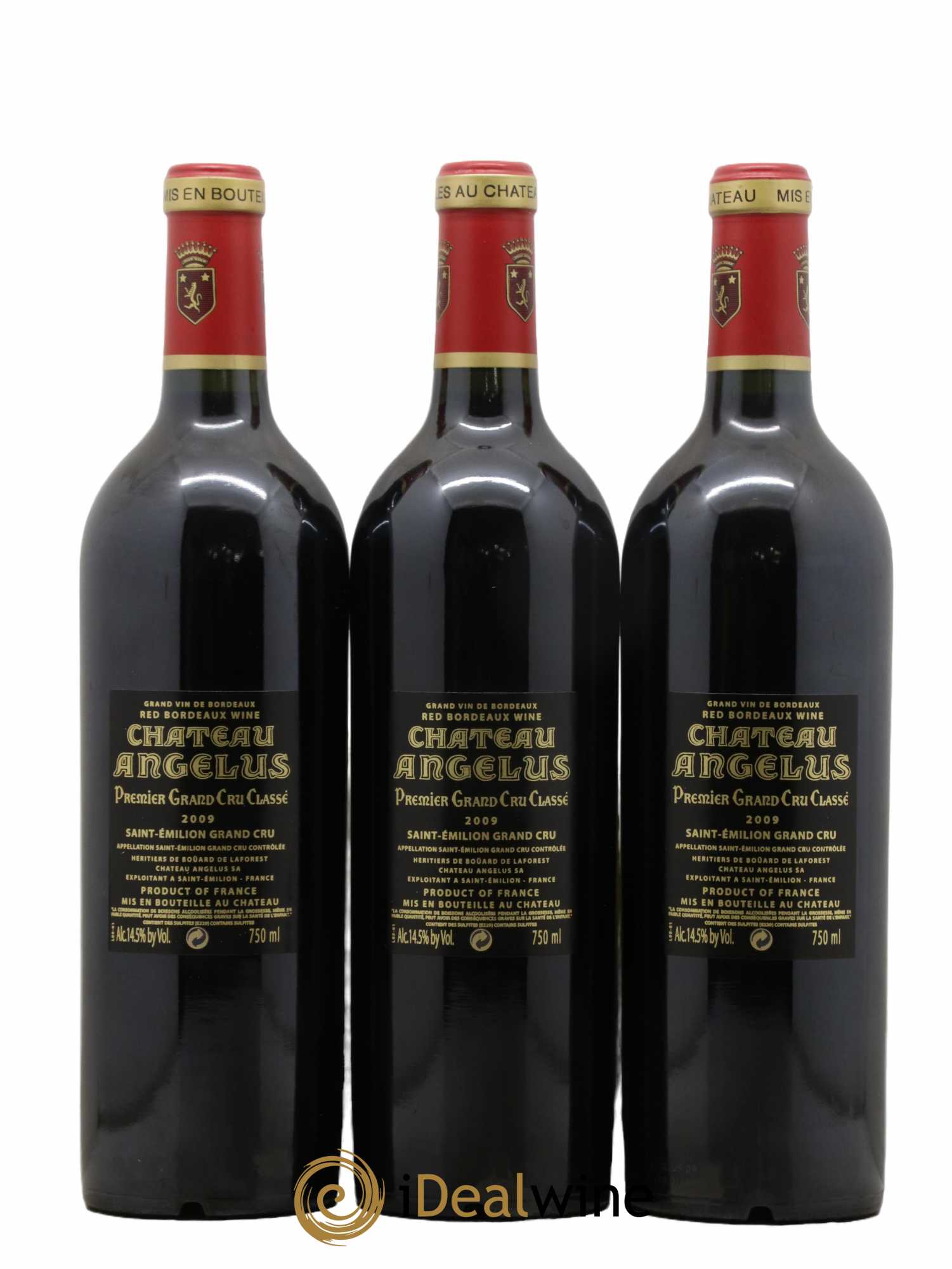 Château Angélus 1er Grand Cru Classé A  2009 - Lot de 6 bouteilles - 2
