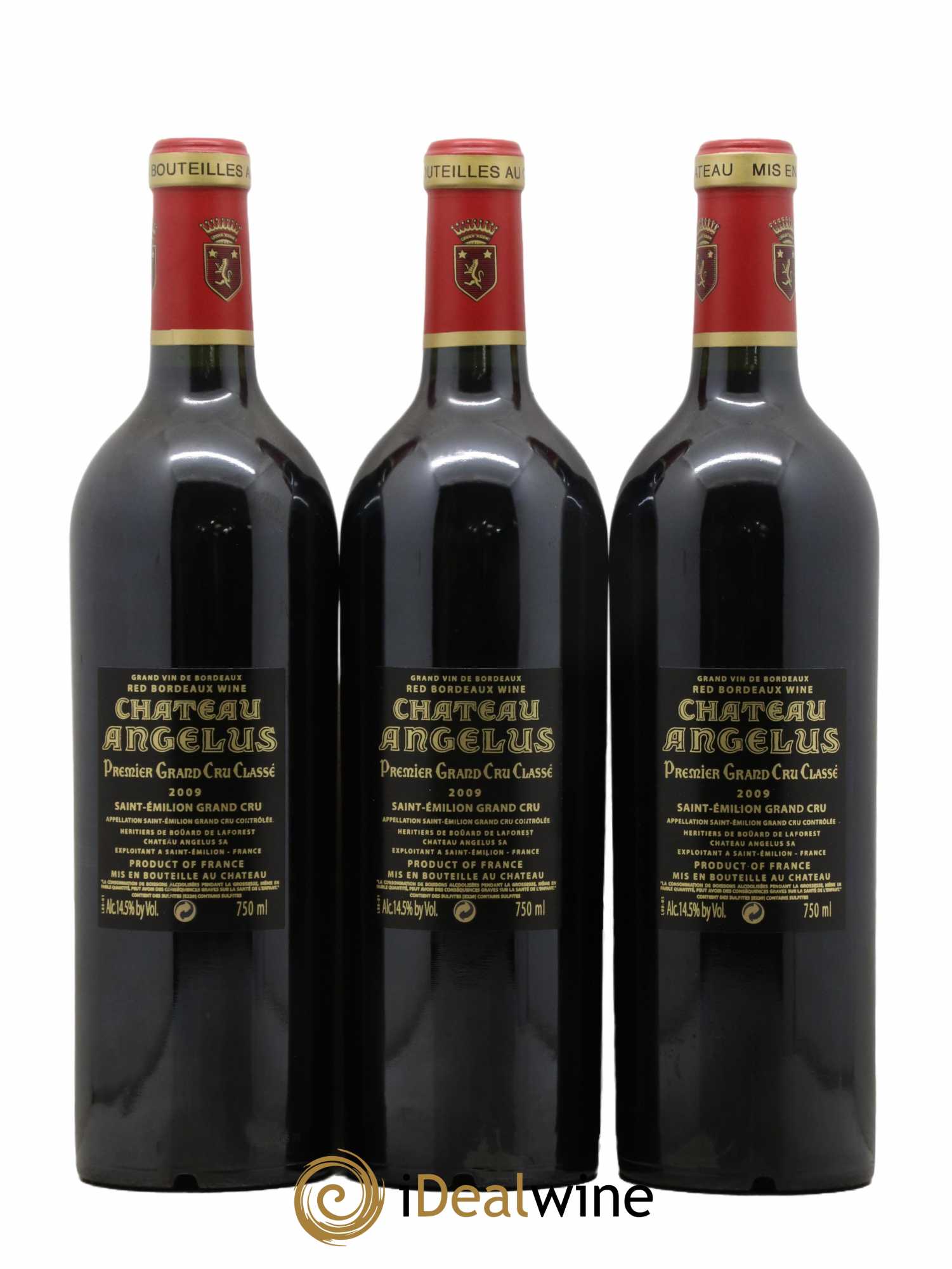 Château Angélus 1er Grand Cru Classé A  2009 - Lot de 6 bouteilles - 4