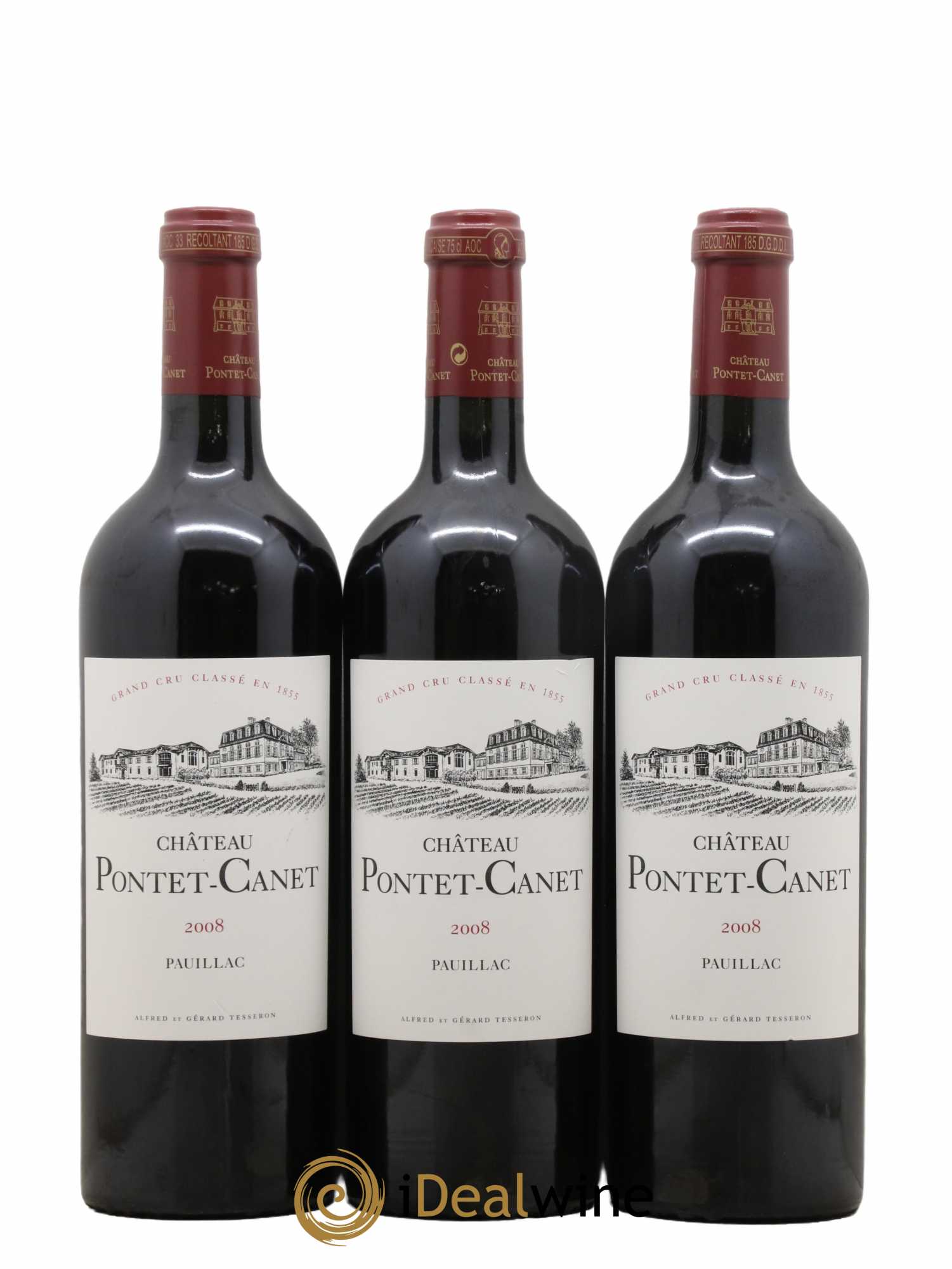 Château Pontet Canet 5ème Grand Cru Classé 2008 - Lot de 12 bouteilles - 3