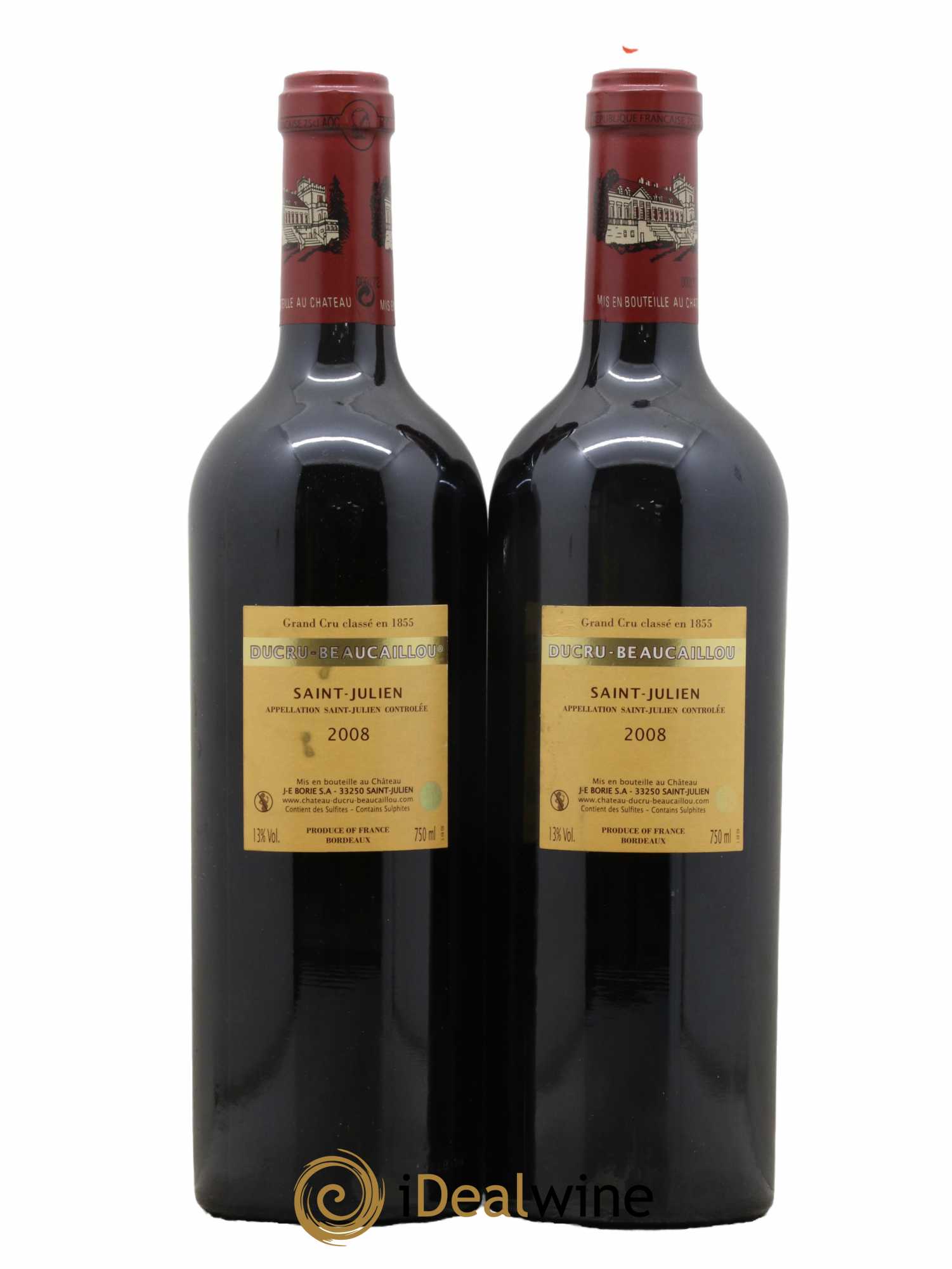 Château Ducru Beaucaillou 2ème Grand Cru Classé 2008 - Lot de 2 bouteilles - 1