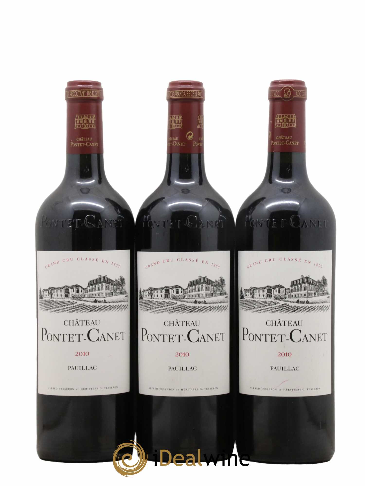 Château Pontet Canet 5ème Grand Cru Classé 2010 - Lot de 12 bouteilles - 1
