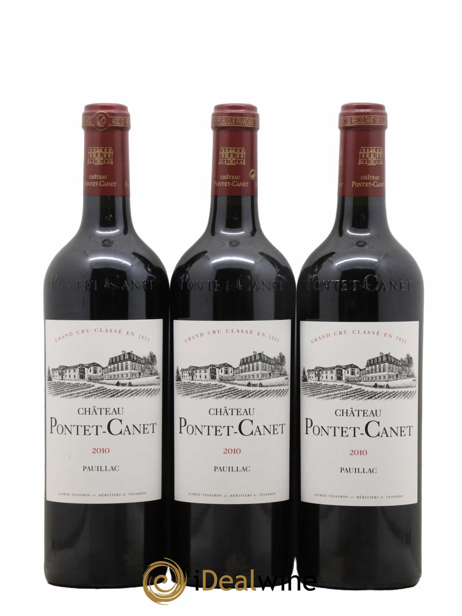 Château Pontet Canet 5ème Grand Cru Classé 2010 - Lot de 12 bouteilles - 6