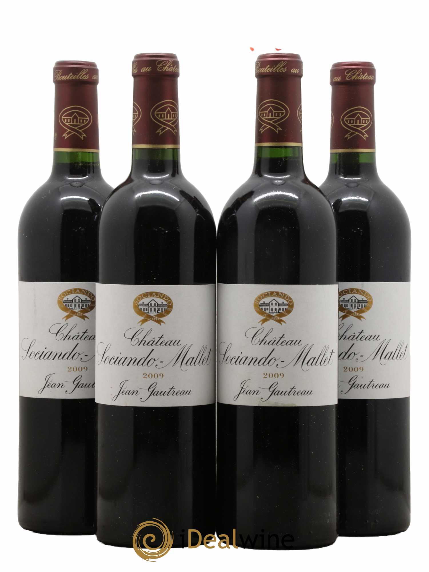 Château Sociando Mallet 2009 - Lot de 4 bouteilles - 0