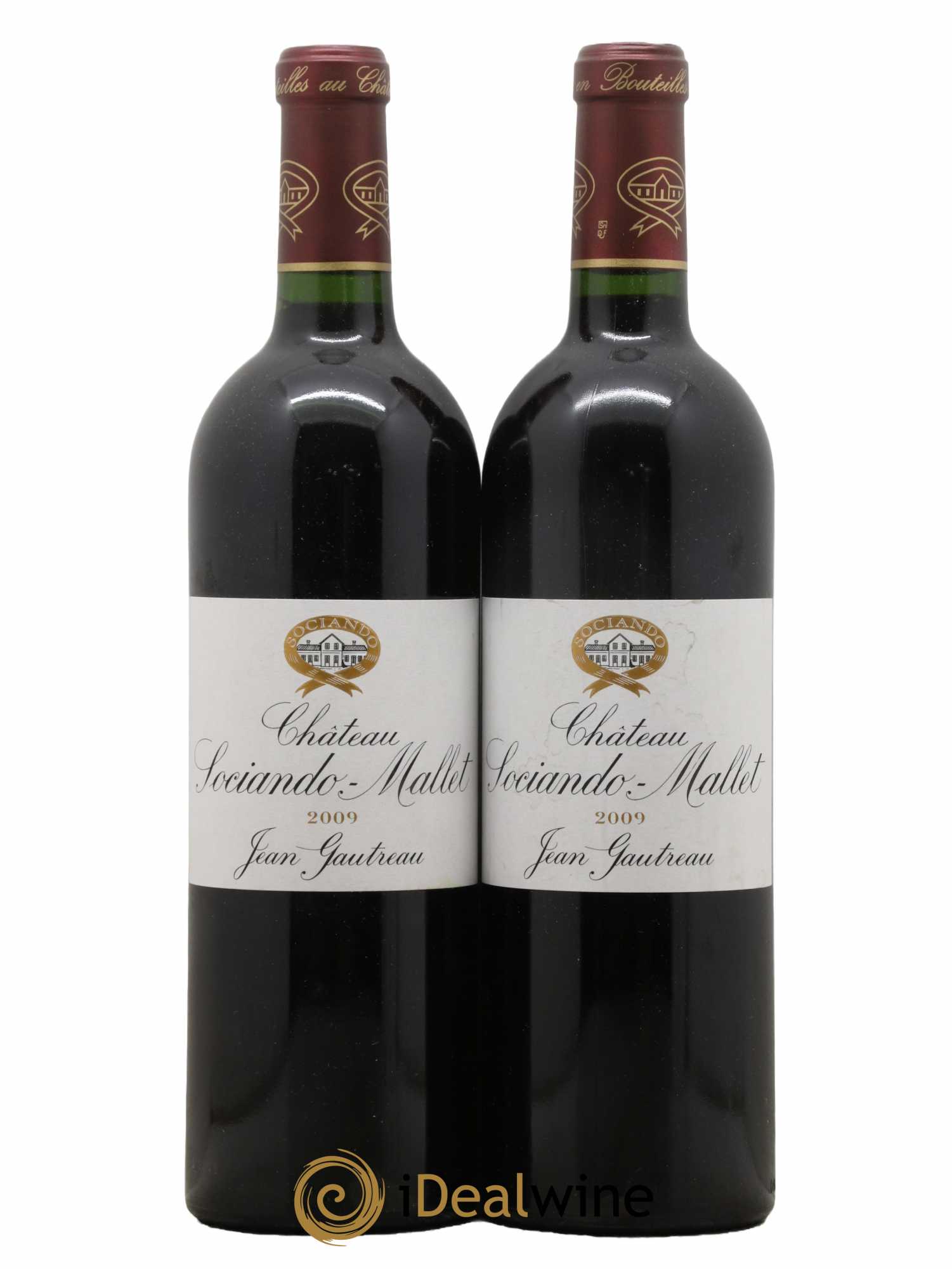 Château Sociando Mallet 2009 - Lot de 2 bouteilles - 0