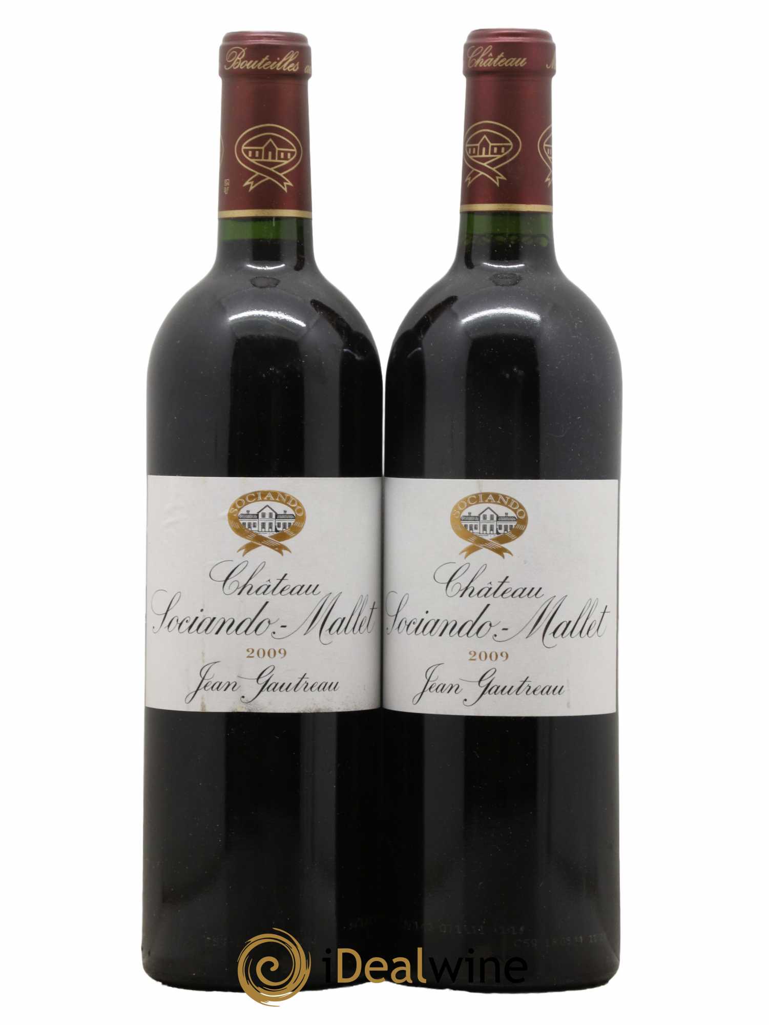 Château Sociando Mallet 2009 - Lot de 2 bouteilles - 0