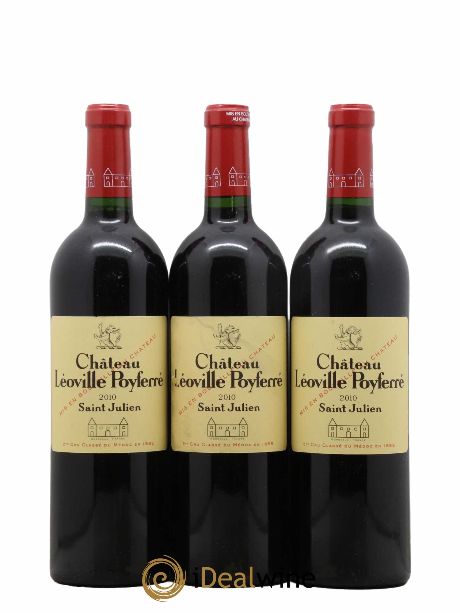 Château Léoville Poyferré 2ème Grand Cru Classé 2010 - Lot de 6 bouteilles - 1