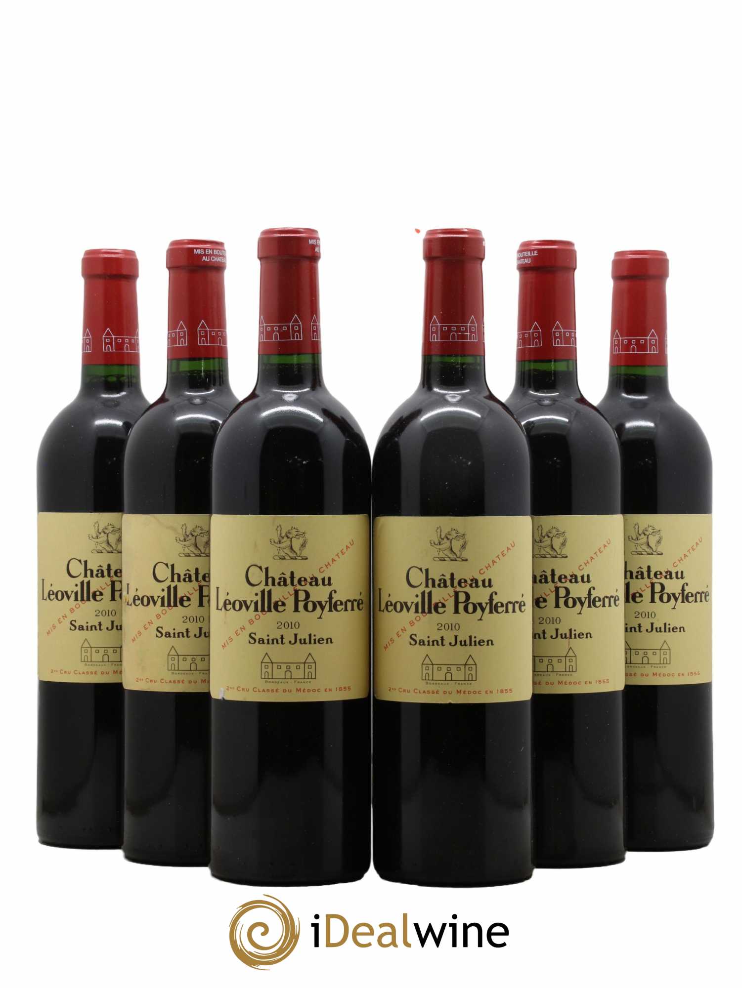 Château Léoville Poyferré 2ème Grand Cru Classé 2010 - Lot de 6 bouteilles - 0