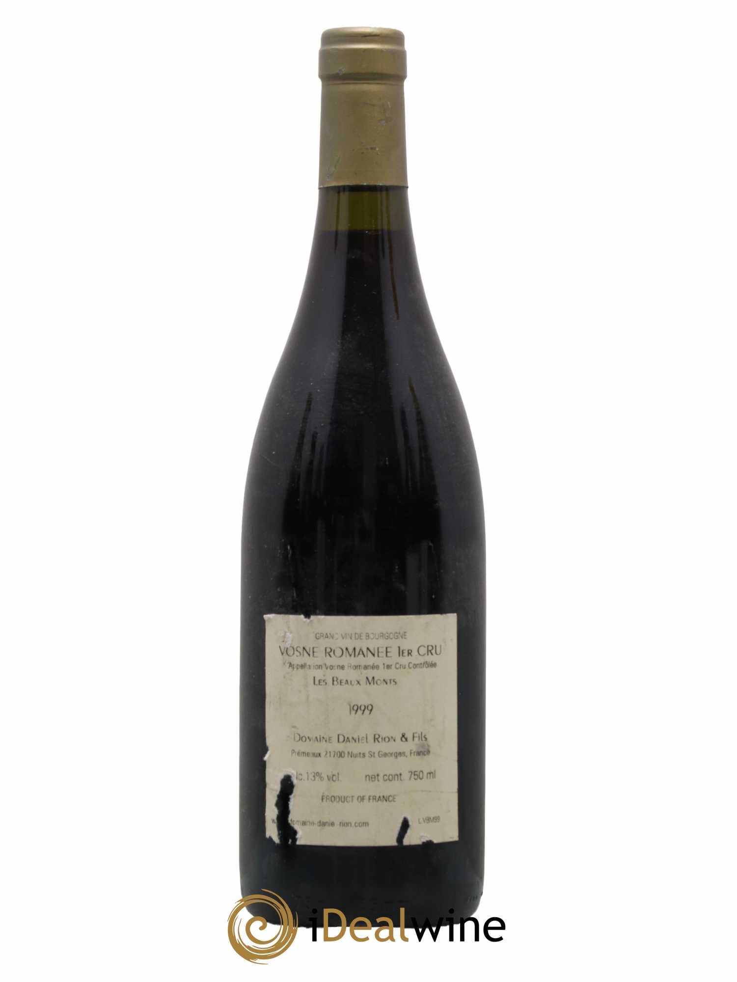 Vosne-Romanée 1er Cru Les Beaux Monts Domaine Daniel Rion Et Fils 1999 - Lot de 1 bouteille - 0