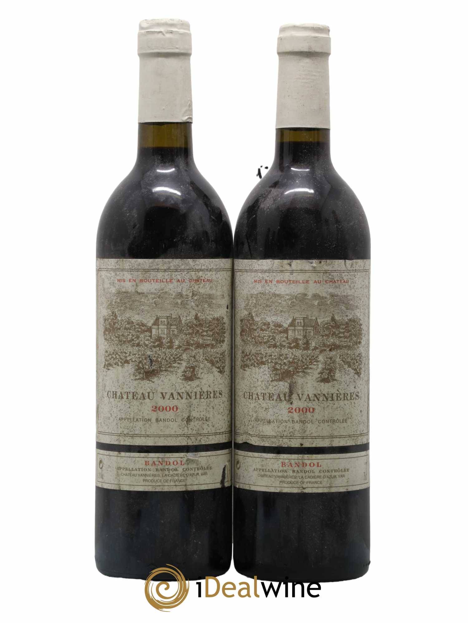 Bandol Château Vannières Éric et Charles-Éric Boisseaux 2000 - Lotto di 2 bottiglie - 0