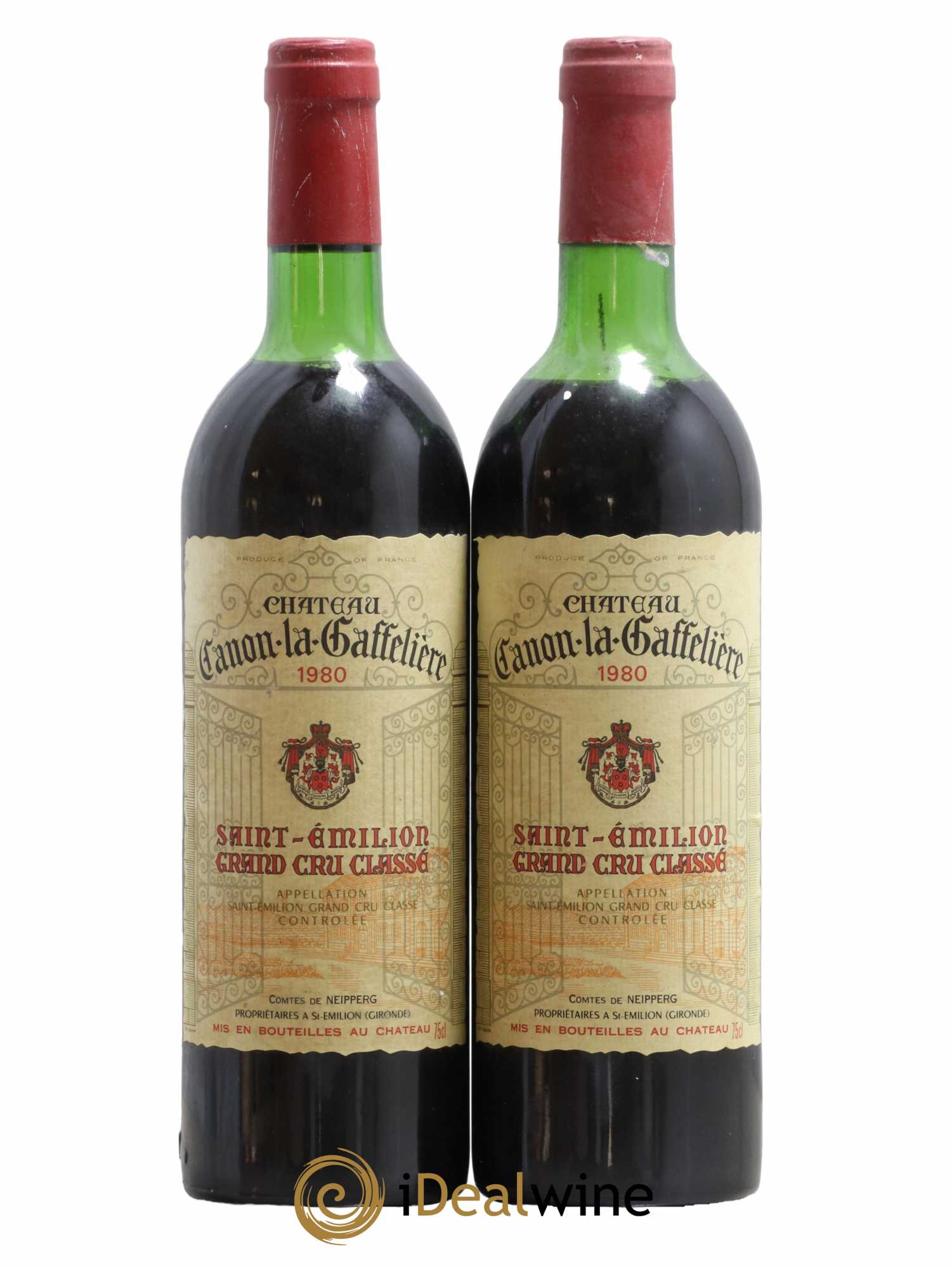 Château Canon la Gaffelière 1er Grand Cru Classé B 1980 - Lot de 2 bouteilles - 0