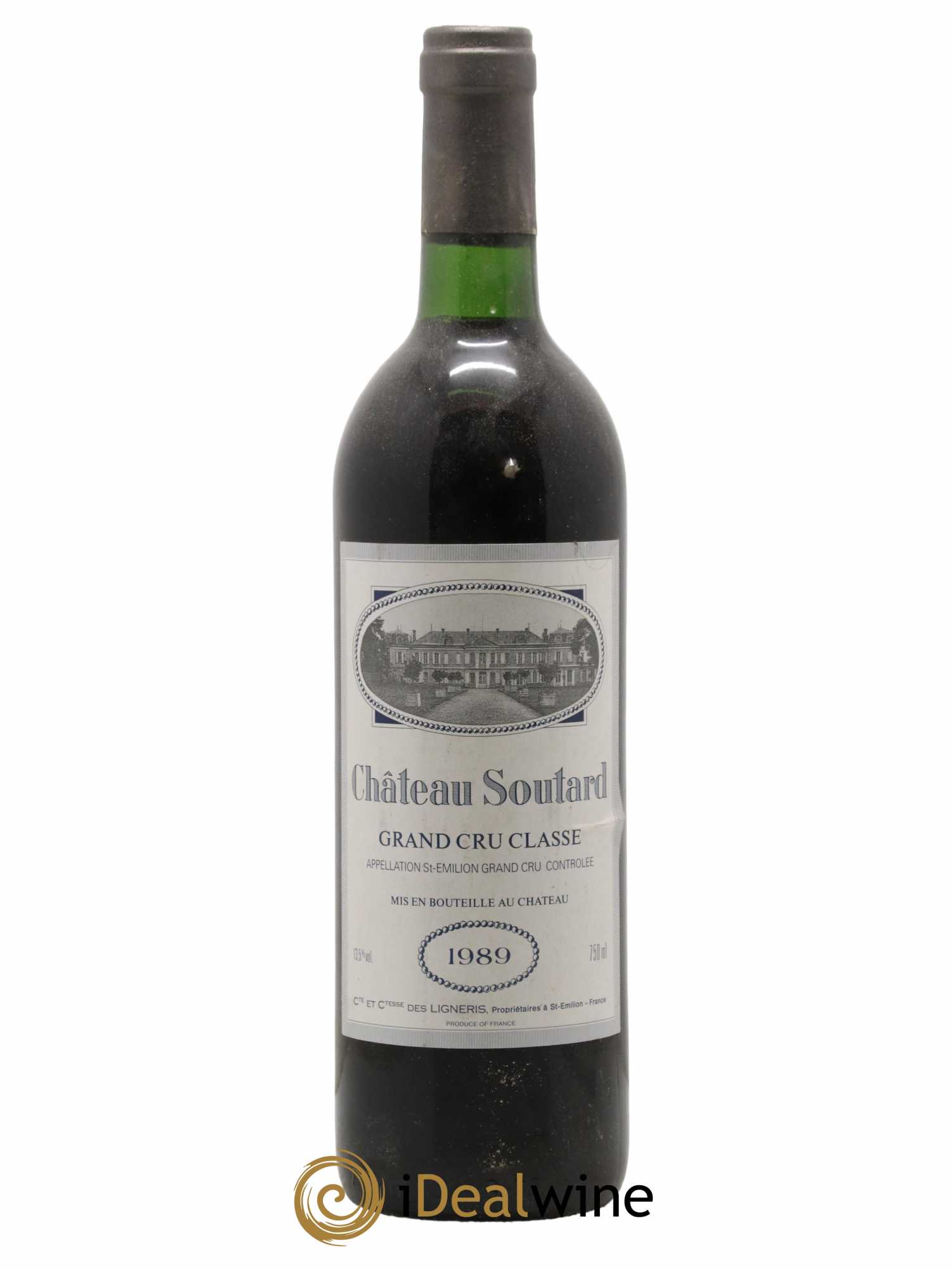 Château Soutard Grand Cru Classé 1989 - Lot de 1 bouteille - 0