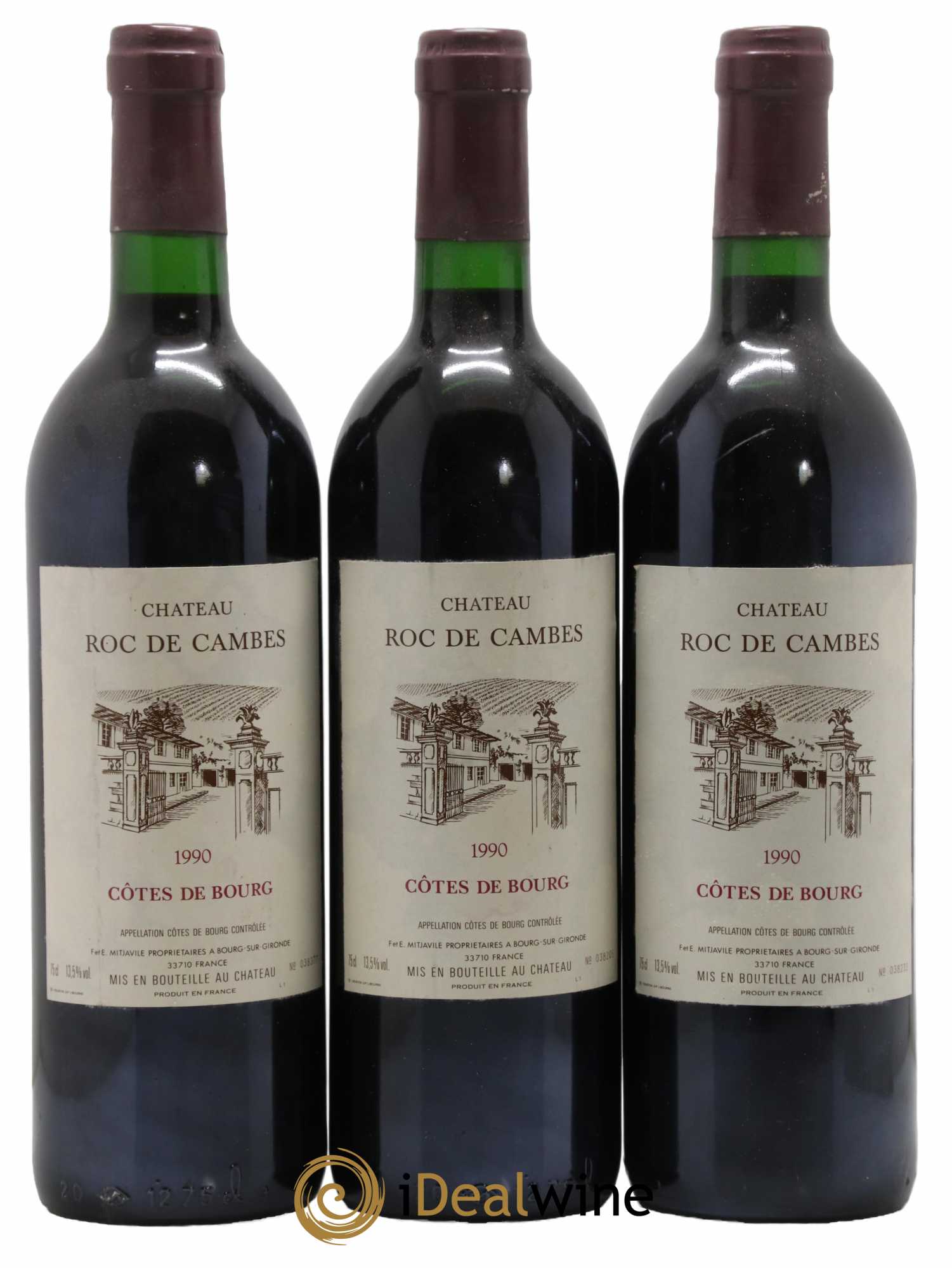 Roc de Cambes 1990 - Posten von 3 Flaschen - 0