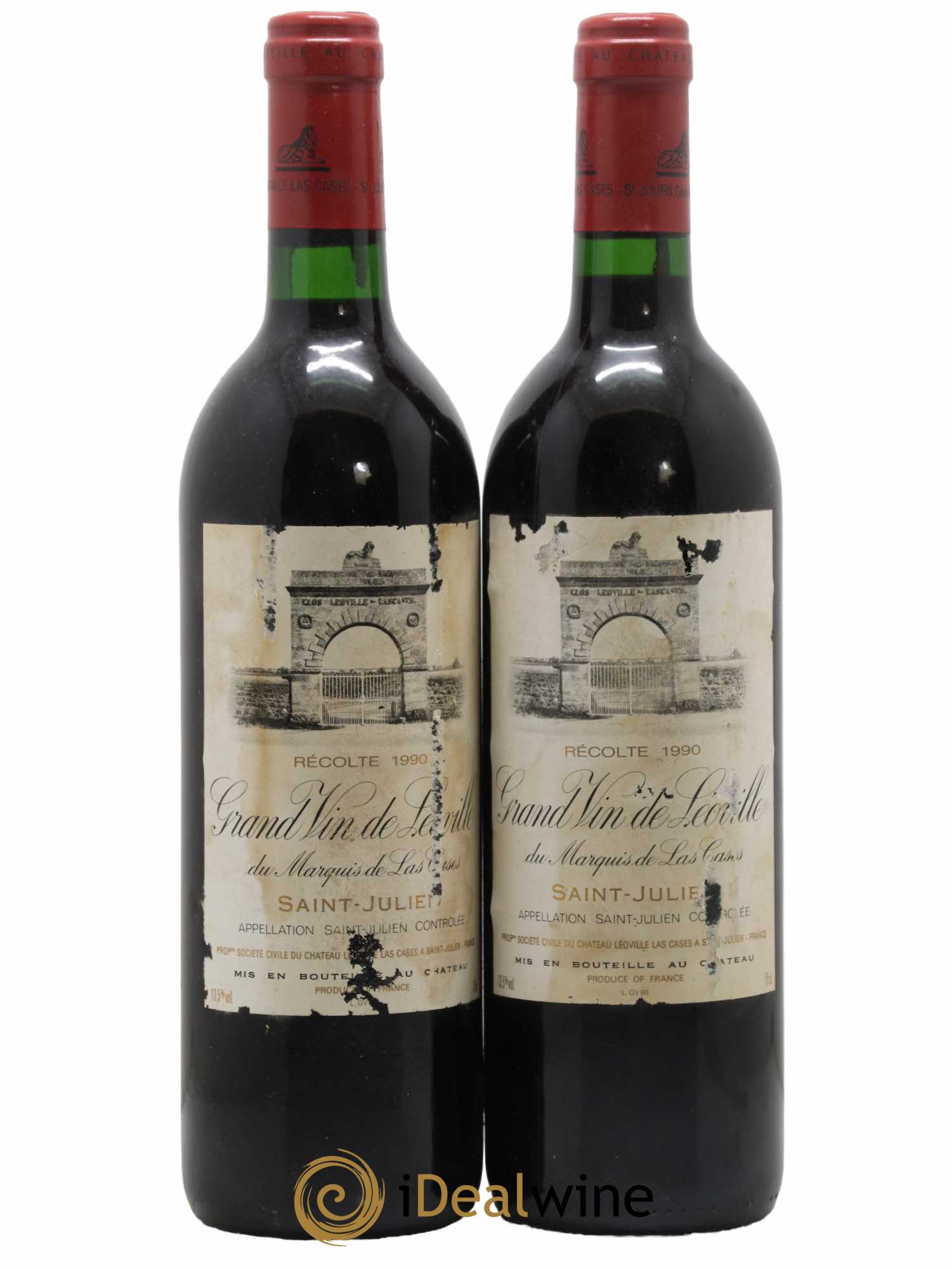 Château Léoville Las Cases 2ème Grand Cru Classé 1990 - Lot de 2 bouteilles - 0