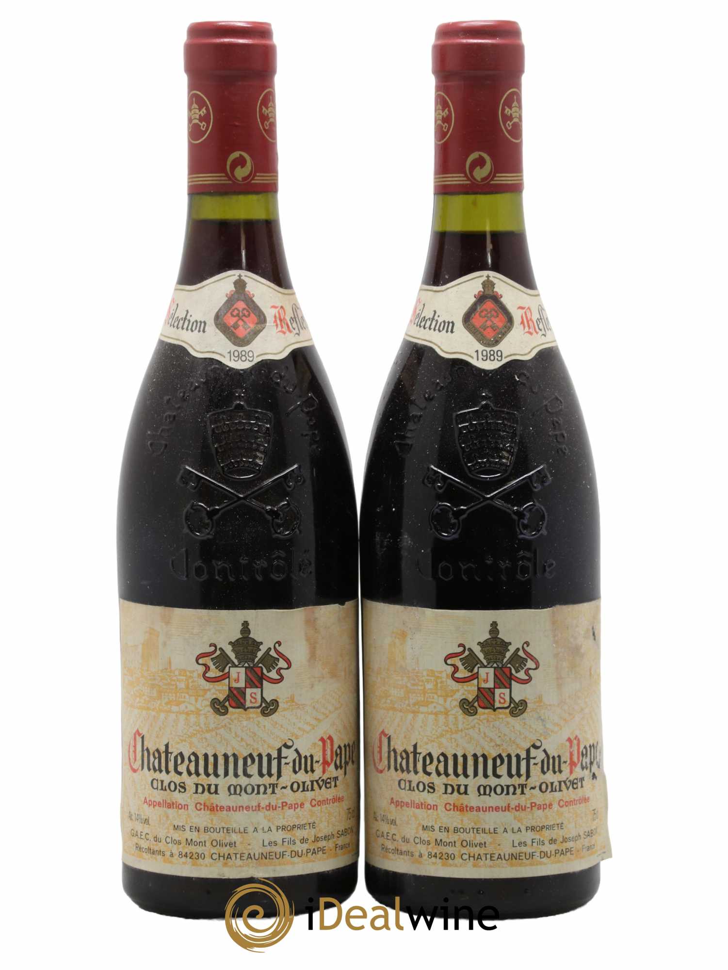 Châteauneuf-du-Pape Clos du Mont-Olivet 1989 - Lot de 2 bouteilles - 0