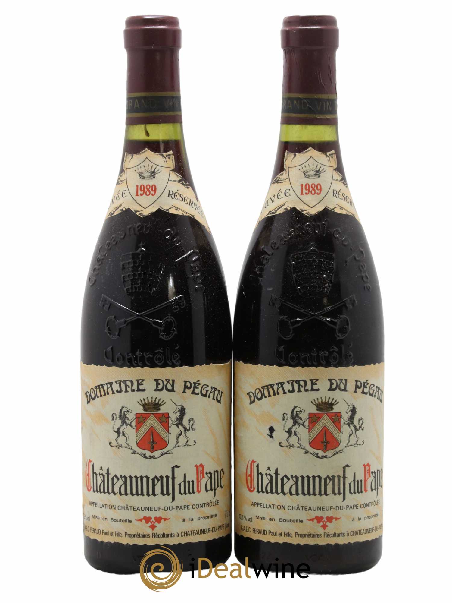 Châteauneuf-du-Pape Domaine du Pégau Cuvée Réservée Paul et Laurence Féraud 1989 - Lot de 2 bouteilles - 0