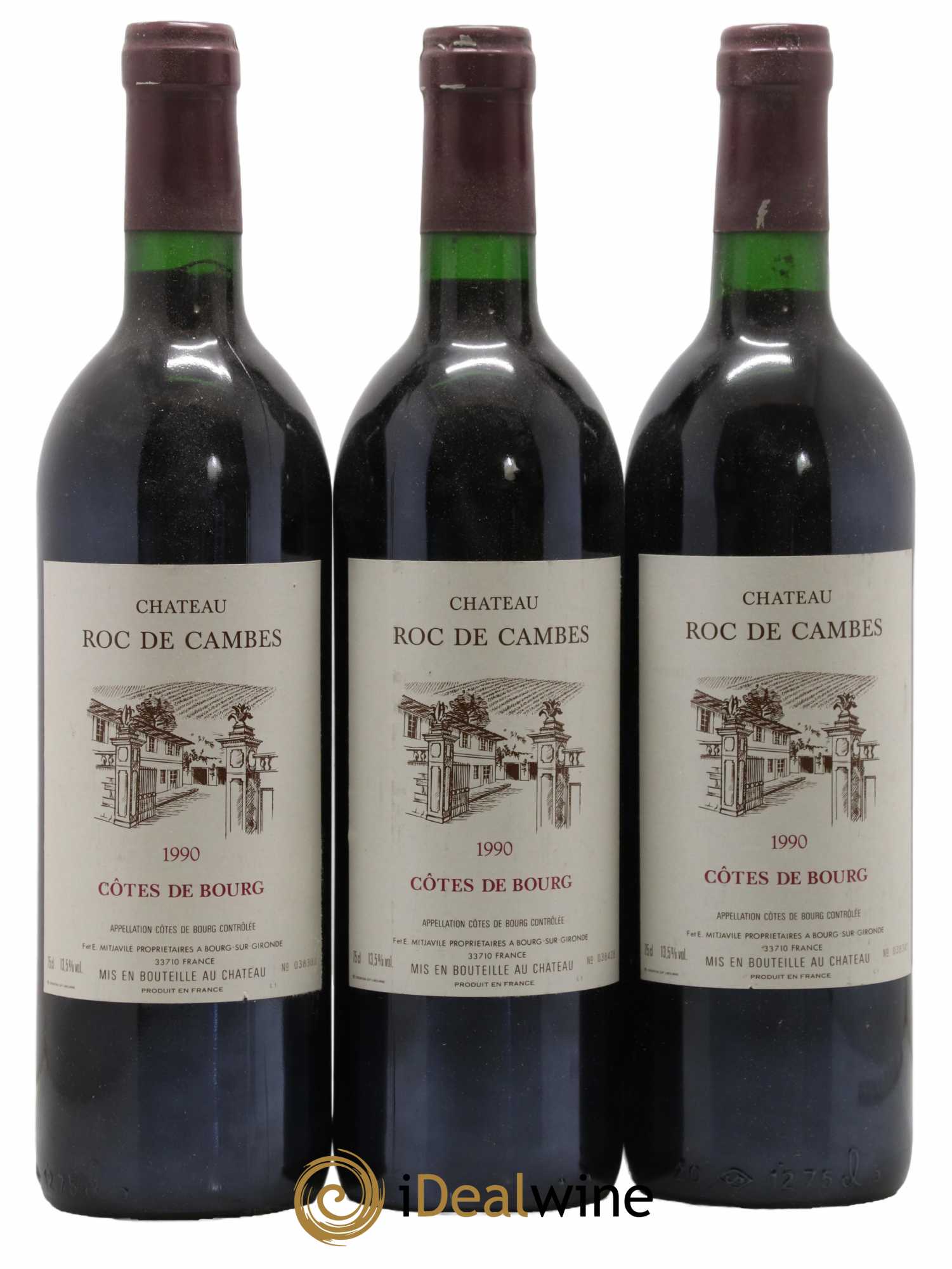 Roc de Cambes 1990 - Posten von 3 Flaschen - 0