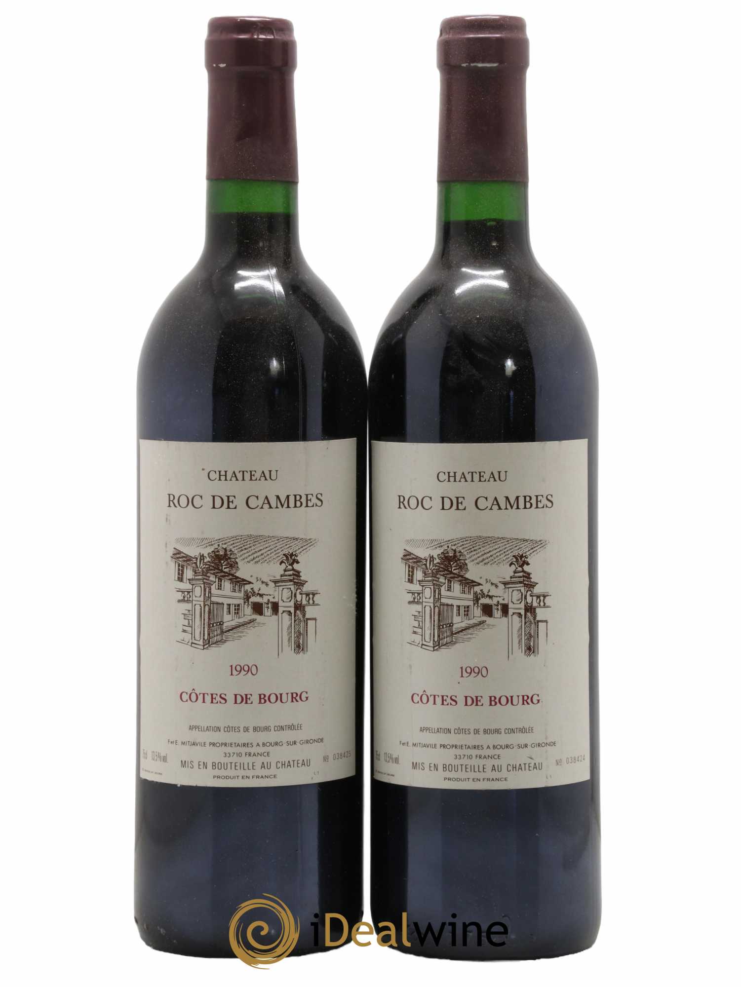 Roc de Cambes 1990 - Lot of 2 bottles - 0