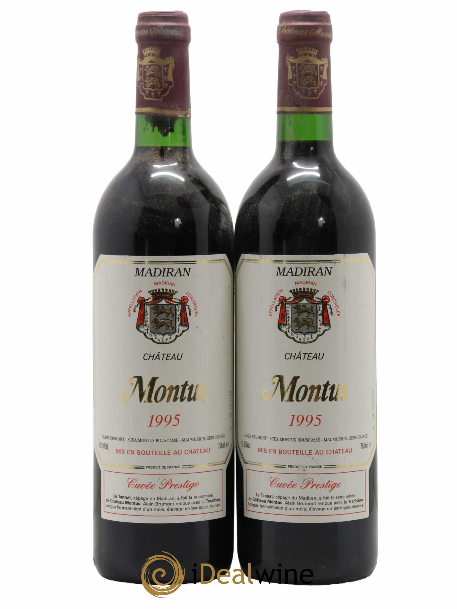 Madiran Château Montus-Prestige Alain Brumont 1995 - Lot de 2 bouteilles - 0