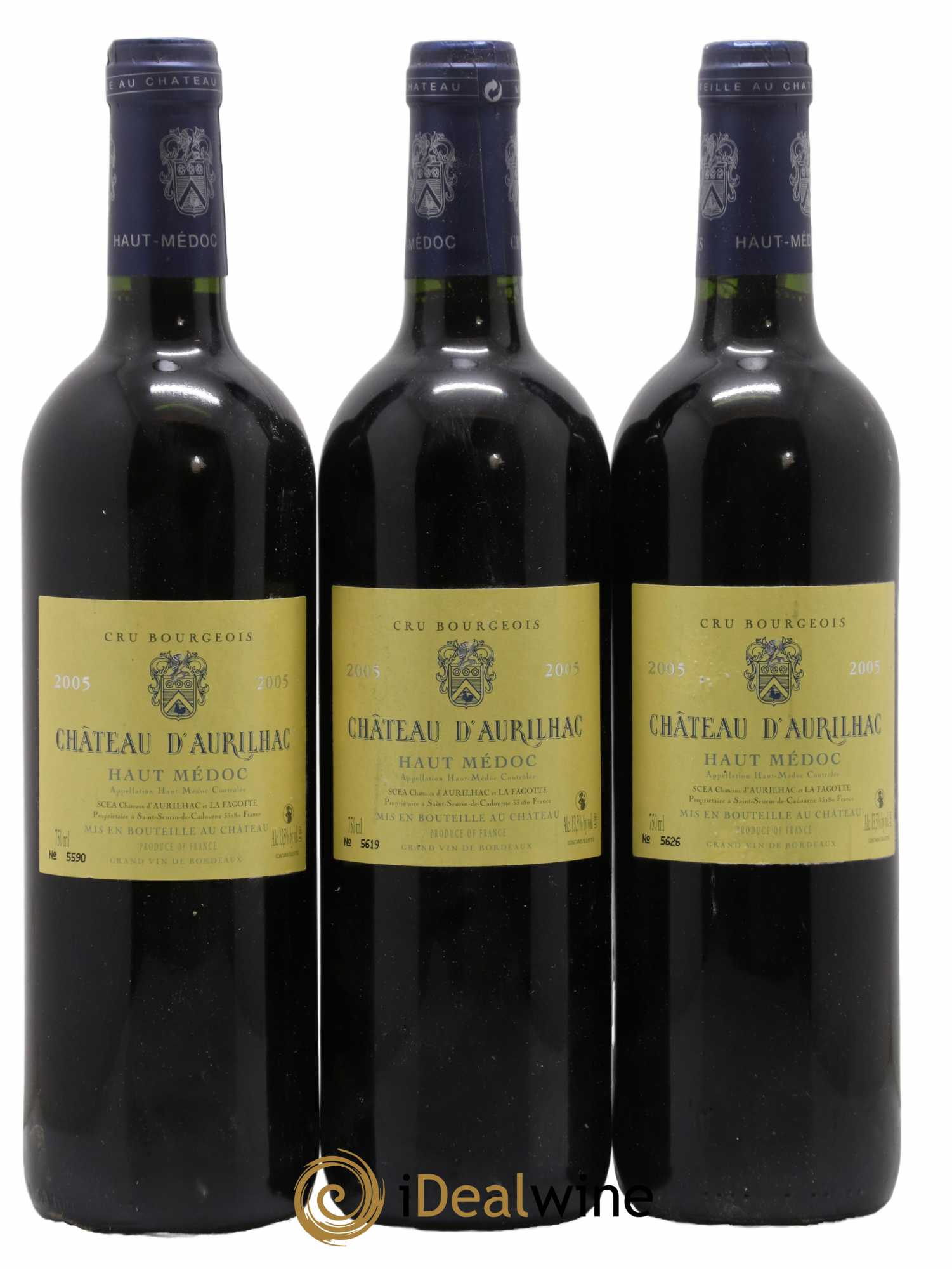 Château d' Aurilhac  2005 - Posten von 6 Flaschen - 1
