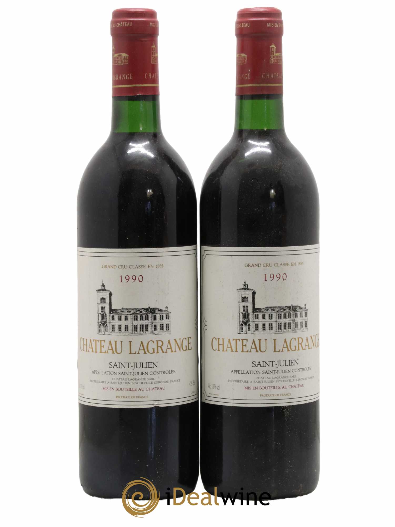 Château Lagrange 3ème Grand Cru Classé 1990 - Lot de 2 bouteilles - 0
