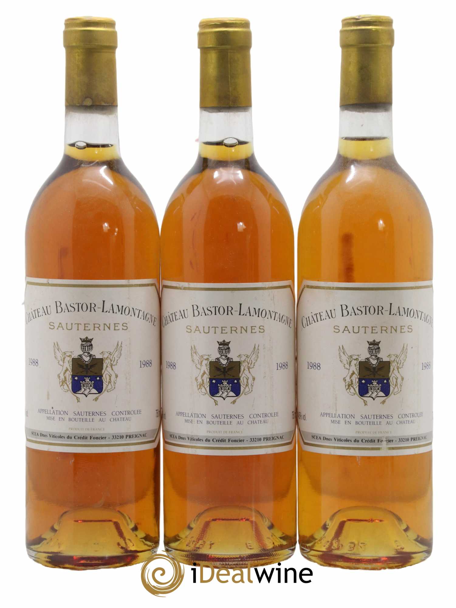 Château Bastor Lamontagne 1988 - Lotto di 3 bottiglie - 0