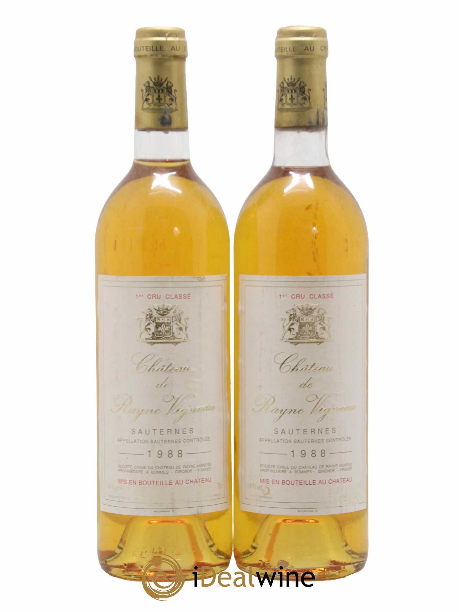 Château de Rayne Vigneau 1er Grand Cru Classé 1988 - Lotto di 2 bottiglie - 0