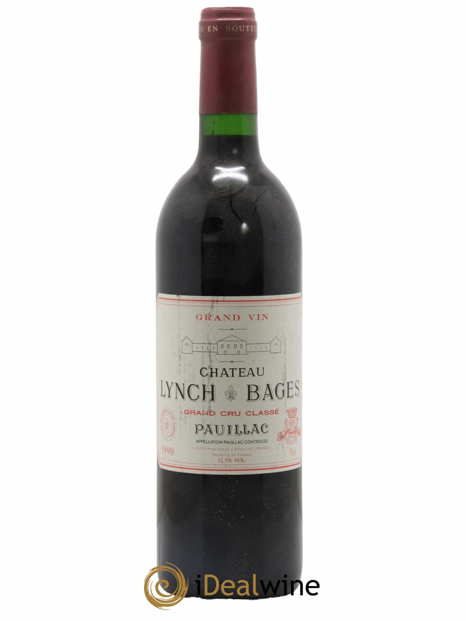Château Lynch Bages 5ème Grand Cru Classé 1990 - Lot de 1 bouteille - 0