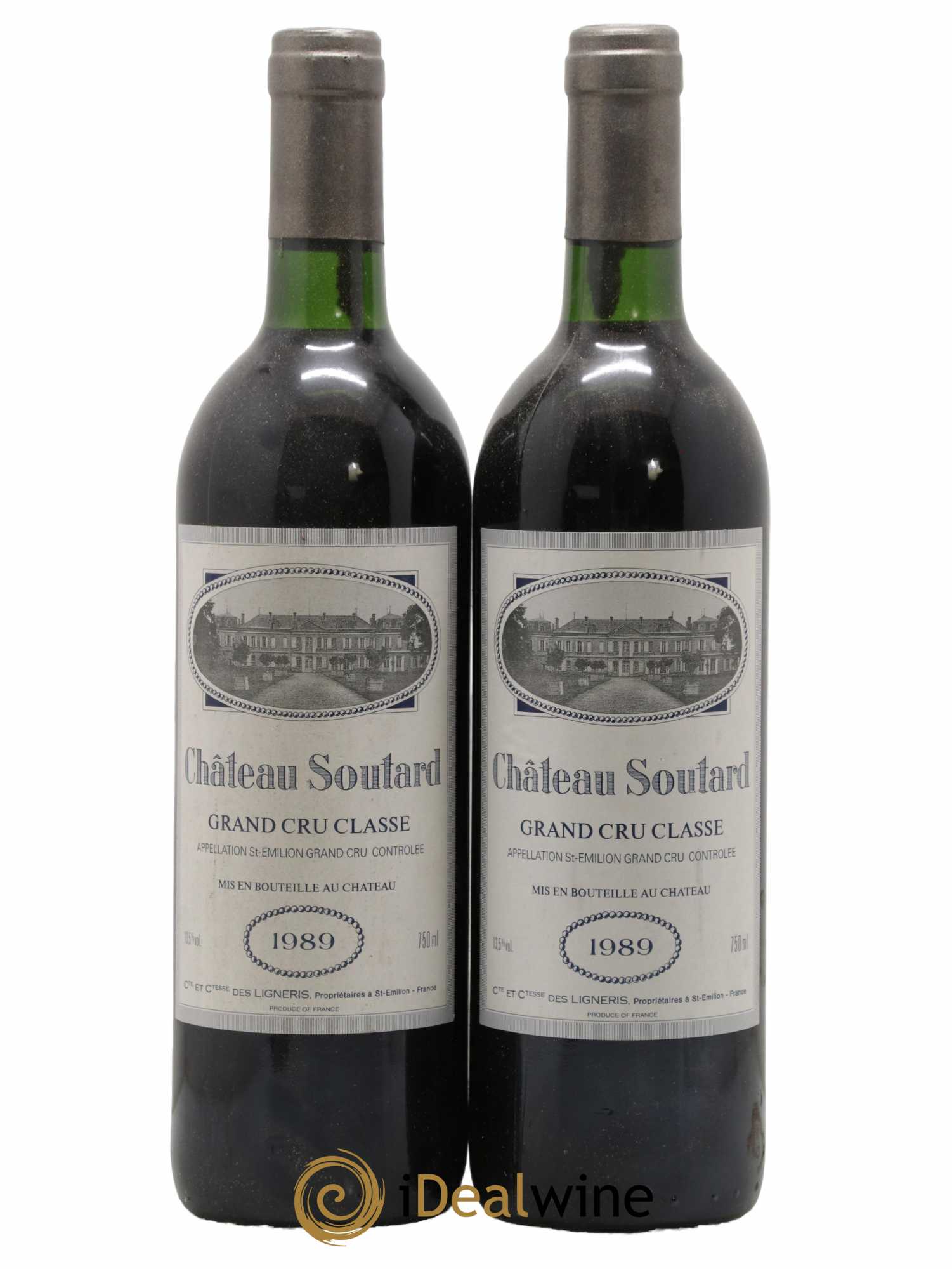 Château Soutard Grand Cru Classé 1989 - Lot de 2 bouteilles - 0