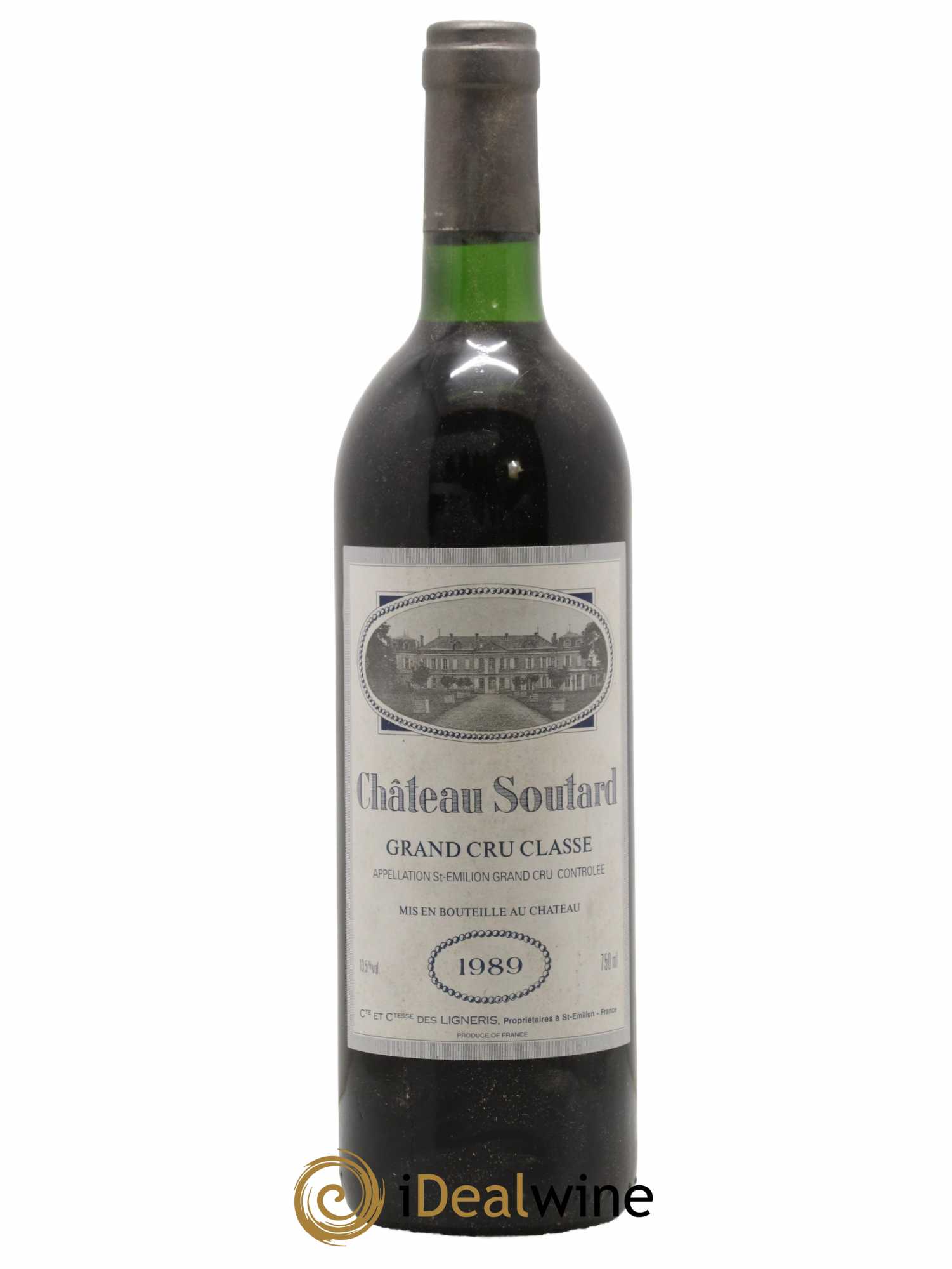Château Soutard Grand Cru Classé 1989 - Lot de 1 bouteille - 0