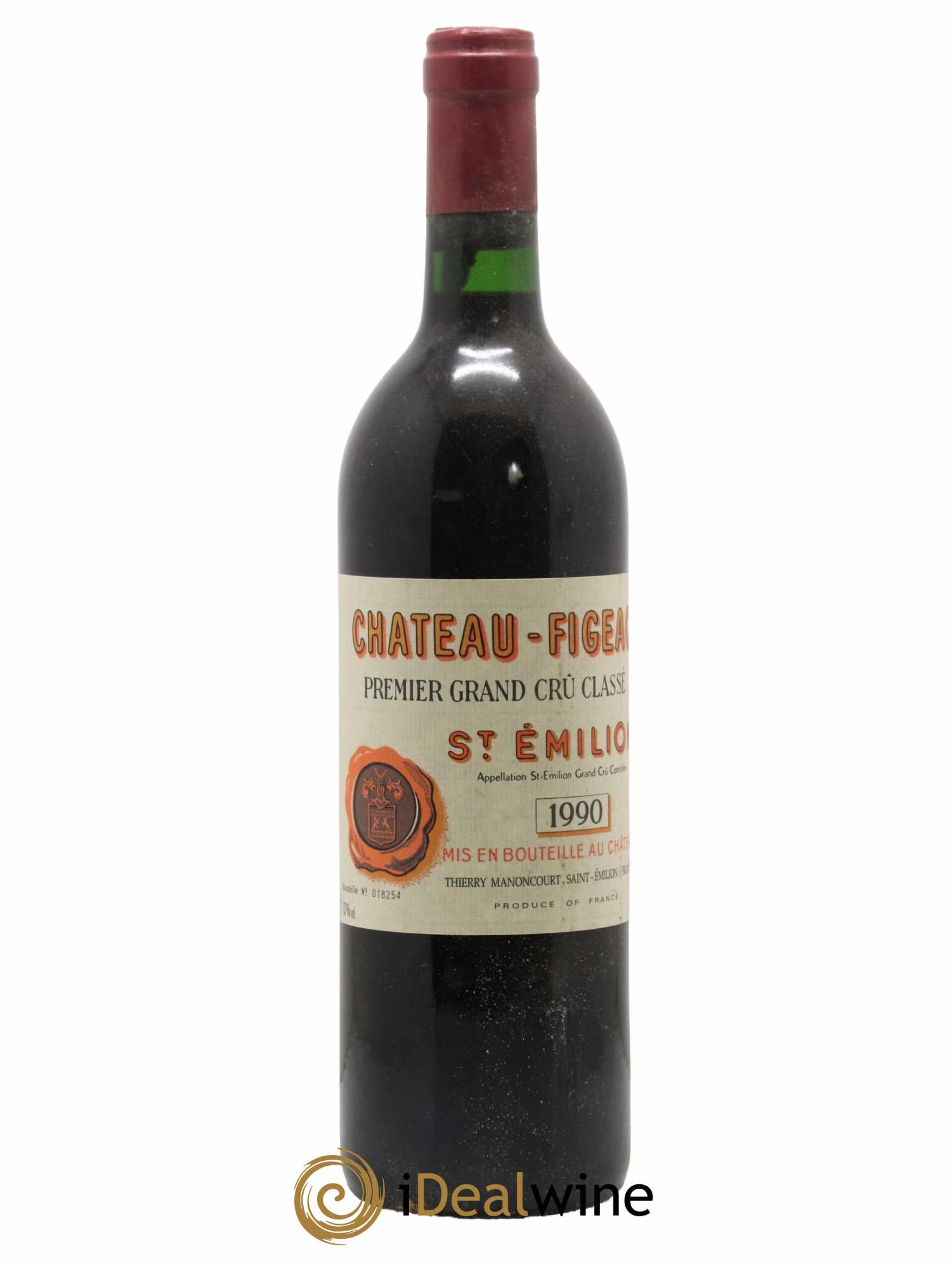 Château Figeac 1er Grand Cru Classé A 1990 - Lot de 1 bouteille - 0