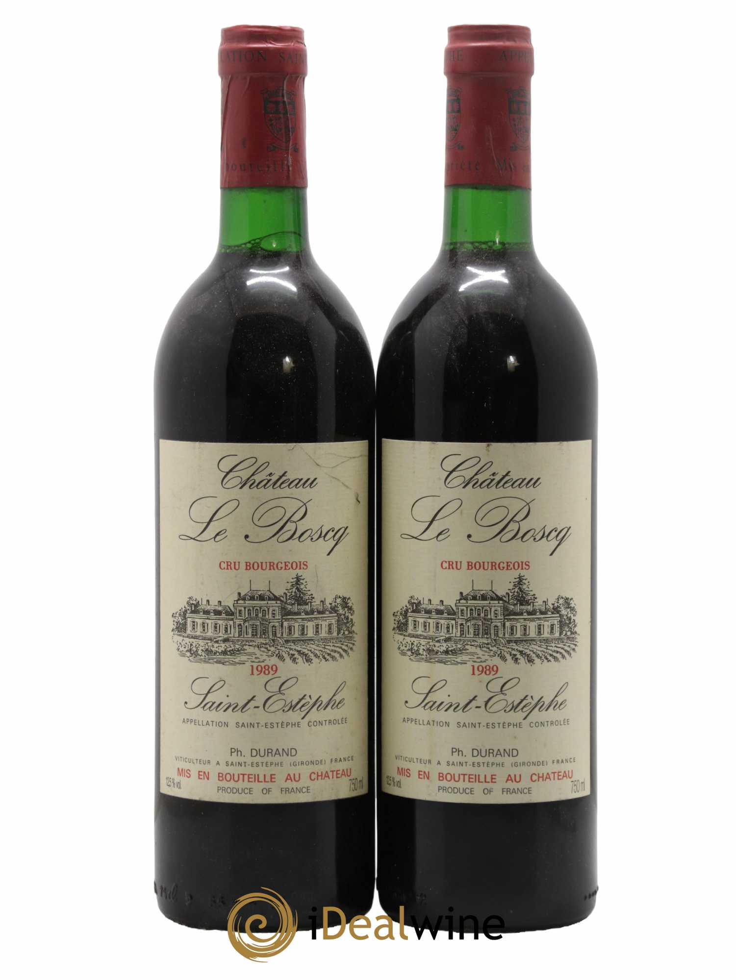 Château le Boscq Cru Bourgeois 1989 - Lot de 2 bouteilles - 0