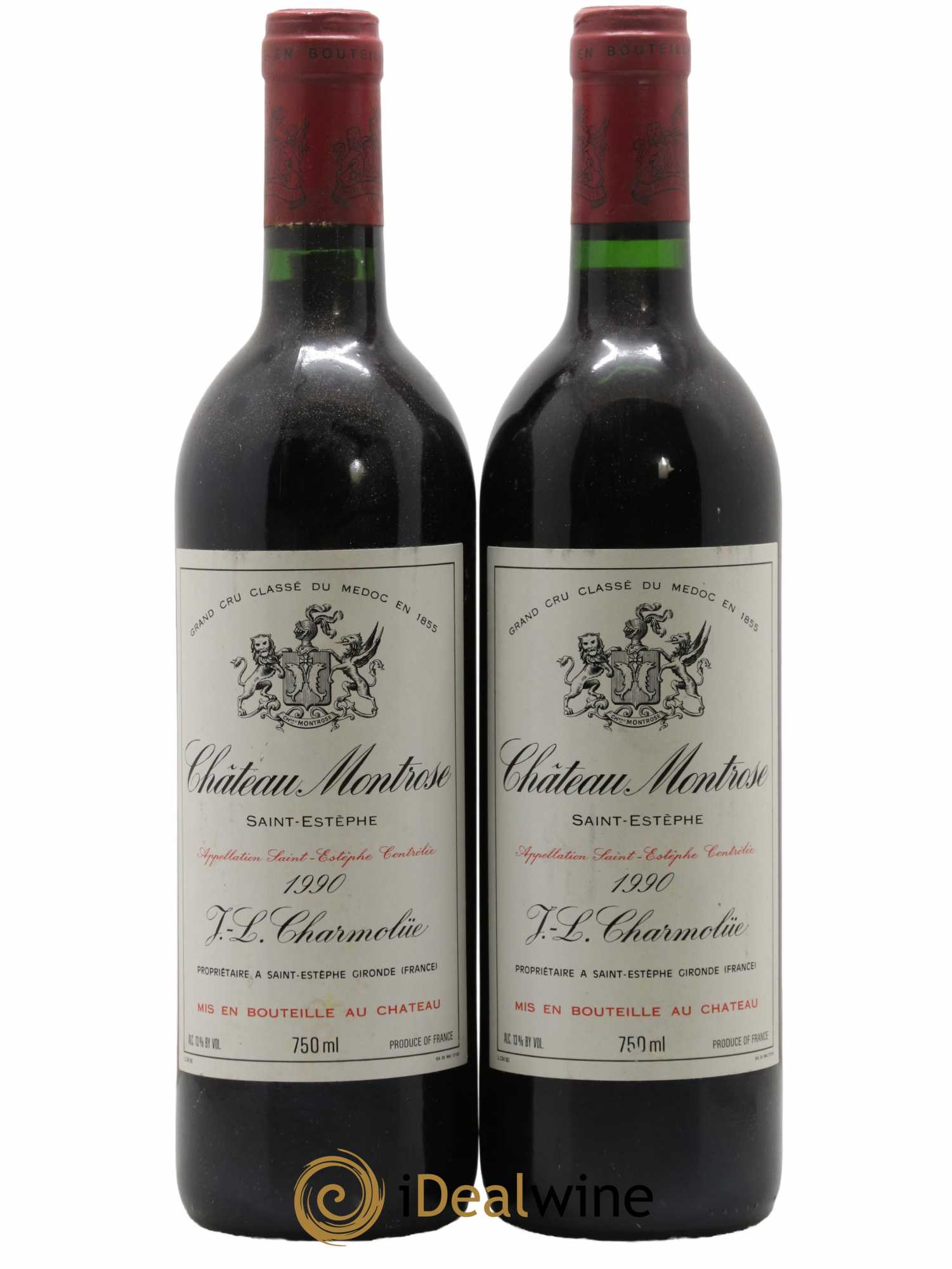 Château Montrose 2ème Grand Cru Classé 1990 - Lot de 2 bouteilles - 0