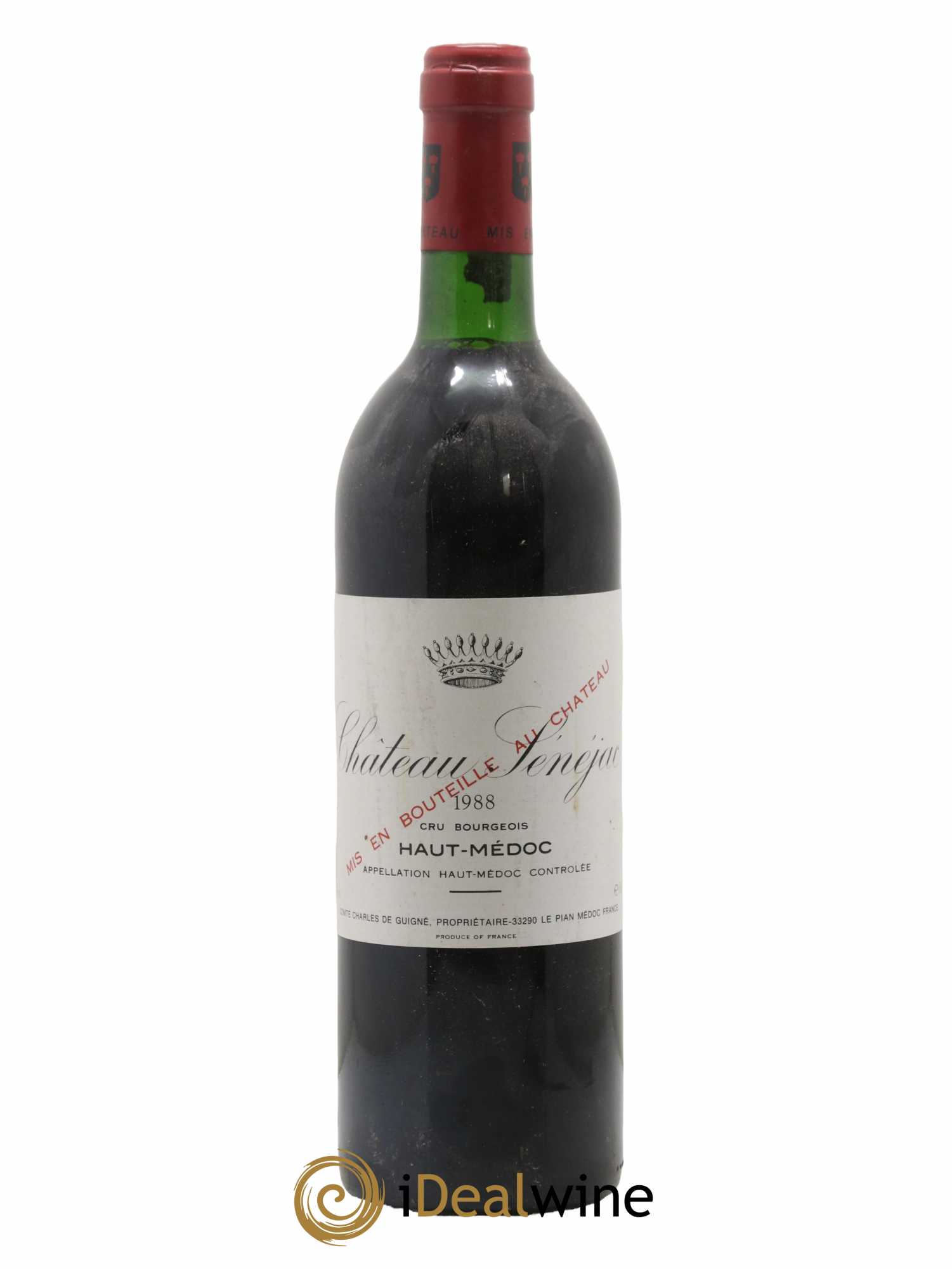 Château Sénejac Cru Bourgeois 1988 - Lot de 1 bouteille - 0